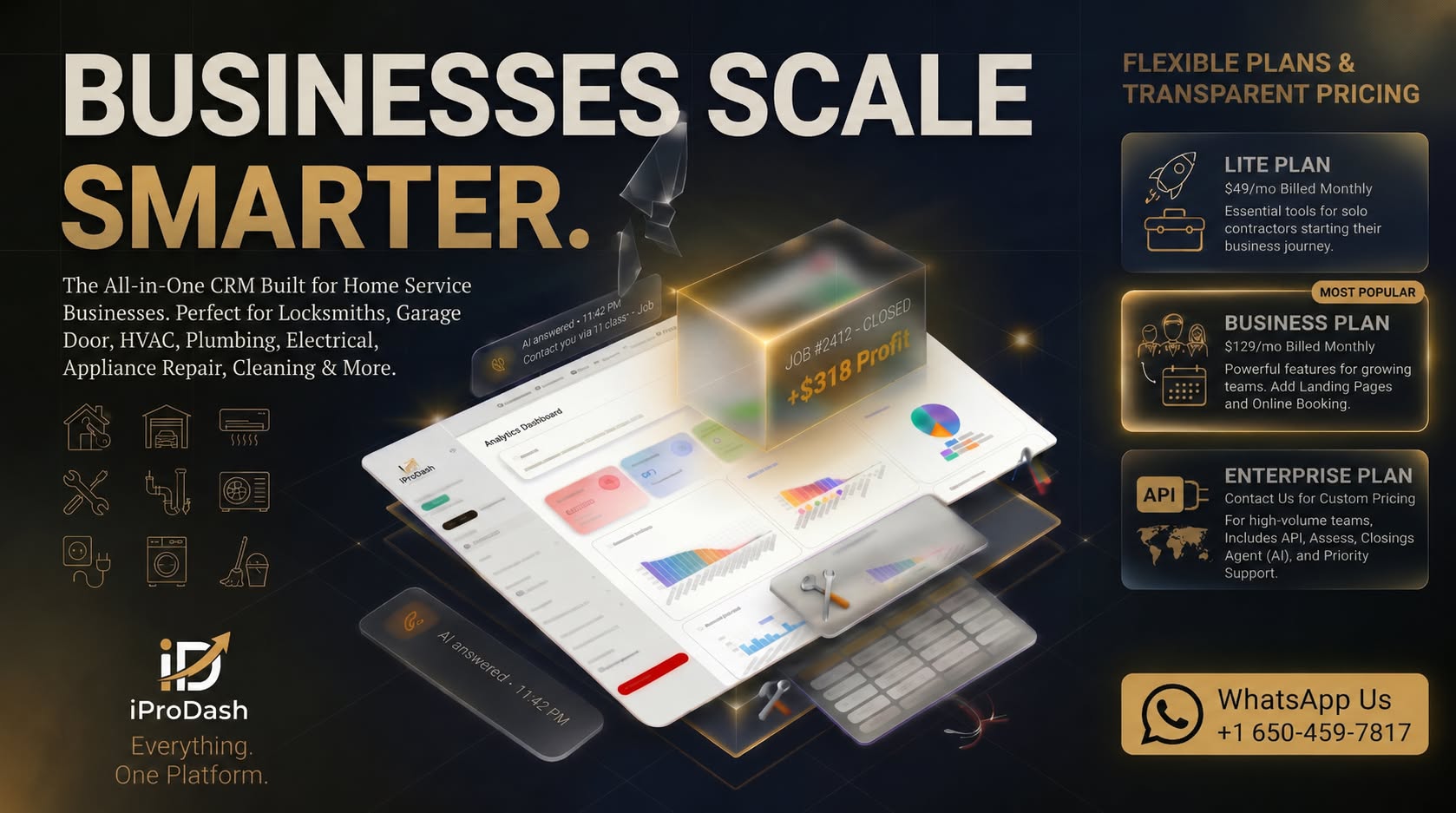 IProDash CRM Facebook ad