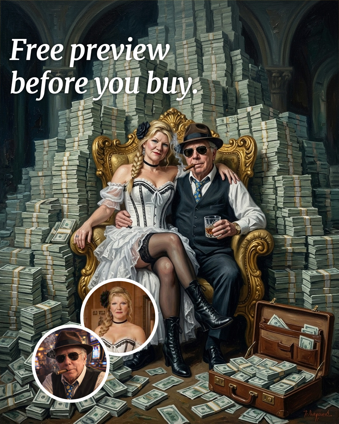 Gift Ideas For Someone Who Has Everything Facebook ad: The eternal portrait of your family's love