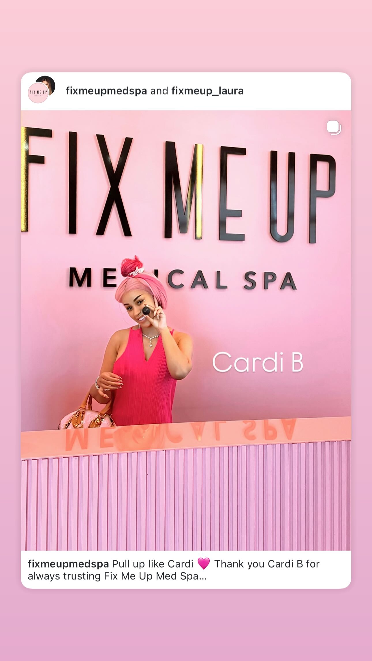 Fix Me Up Med Spa Facebook ad: Chat with us