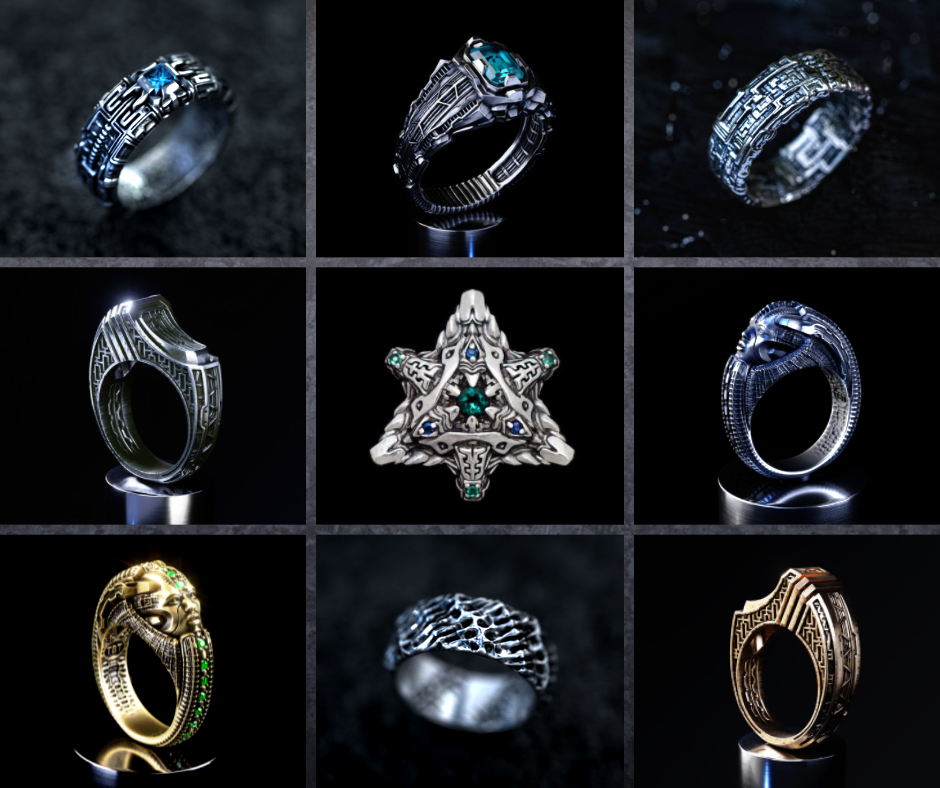 Trillobeat Jewellery Facebook ad: Unique Jewelry Artifacts