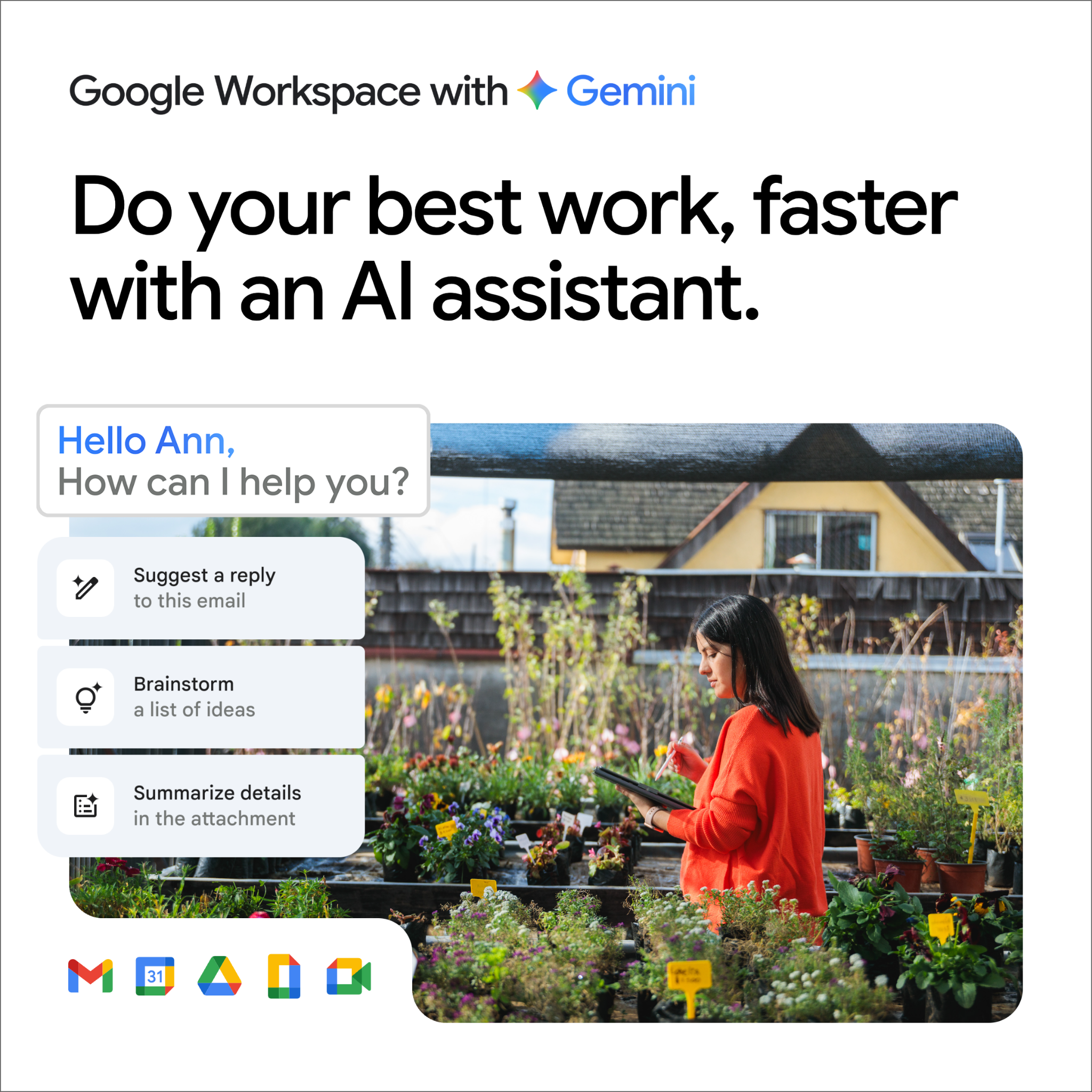 Google Workspace Facebook ad