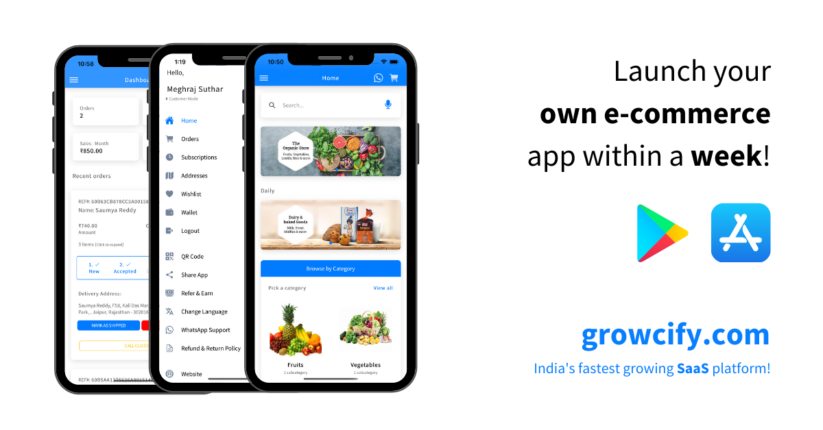 Growcify Facebook ad: Best eCommerce Platform in India - Growcify eCommerce App