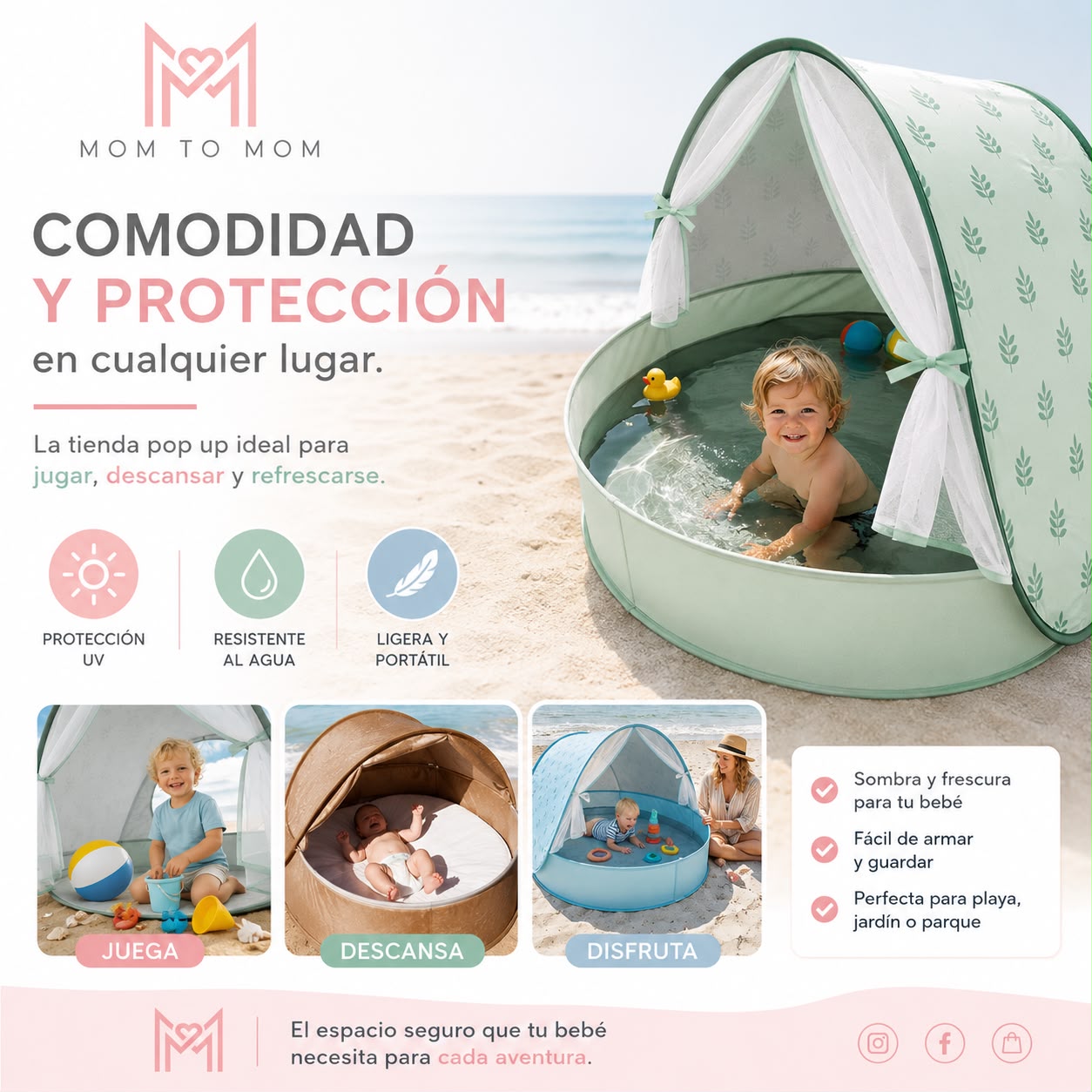 Mom to Mom Facebook ad