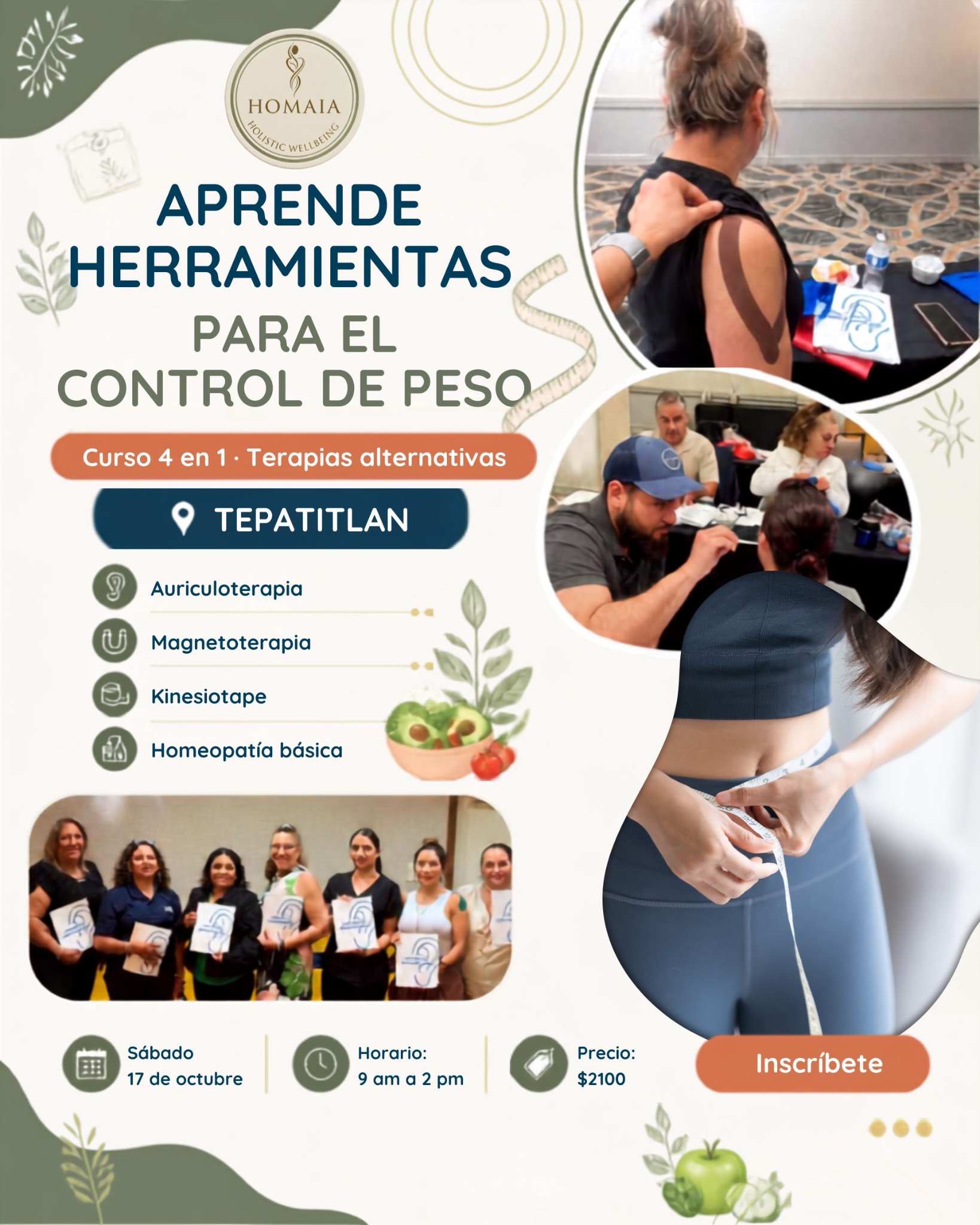 Homaia Terapias Alternativas Facebook ad: Tepatitlán: aprende 4 técnicas y genera nuevos ingresos