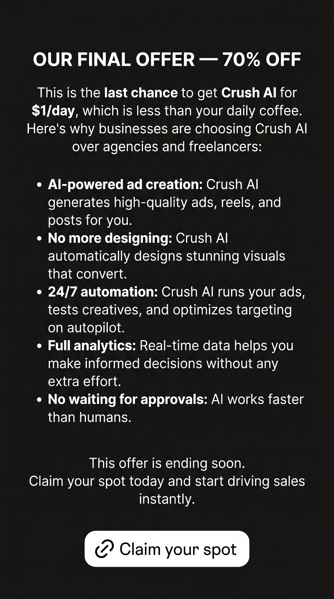 trycrush.ai Facebook ad