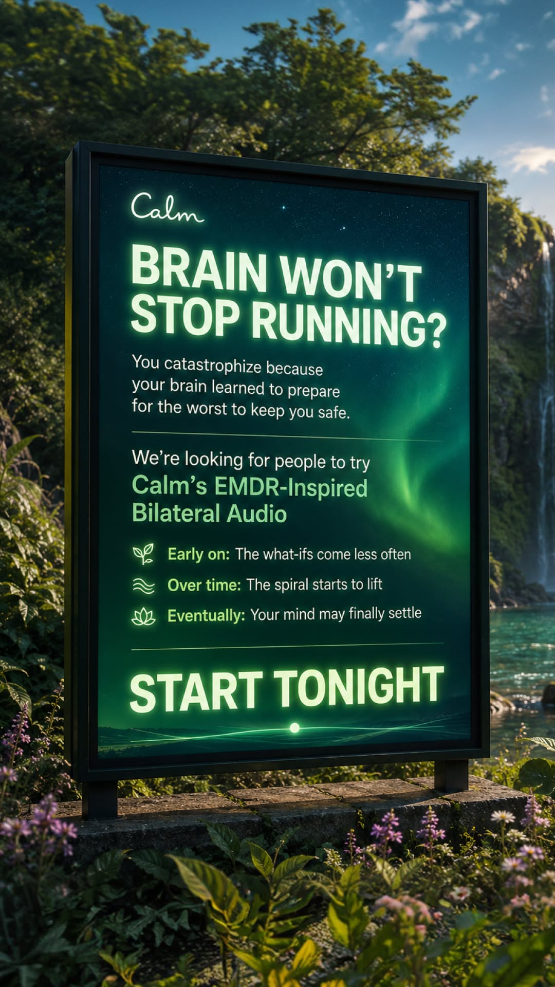 Calm Facebook ad