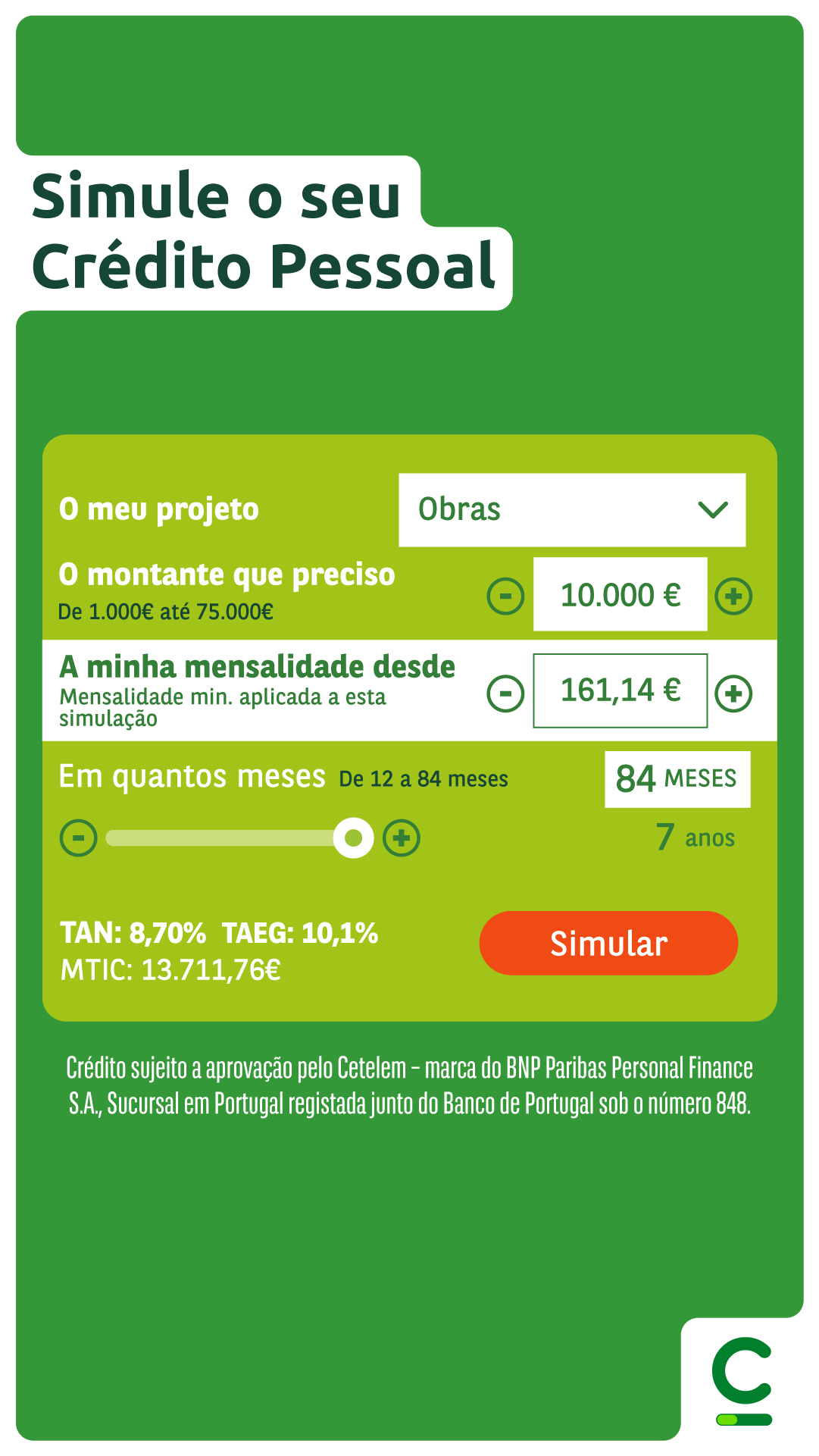 Cetelem Portugal Facebook ad