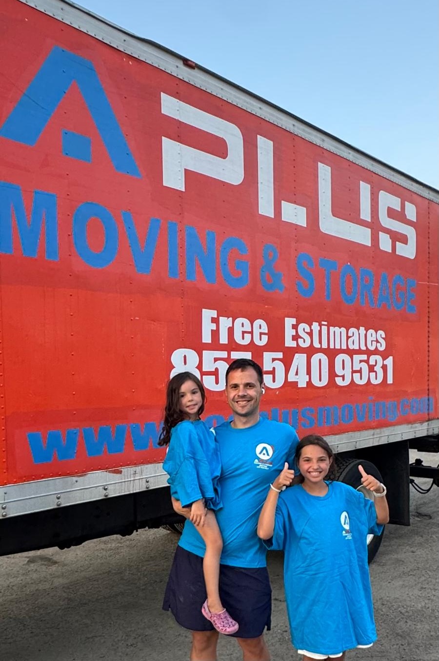 A-Plus Moving & Storage Facebook ad: Instant Free Moving Quote