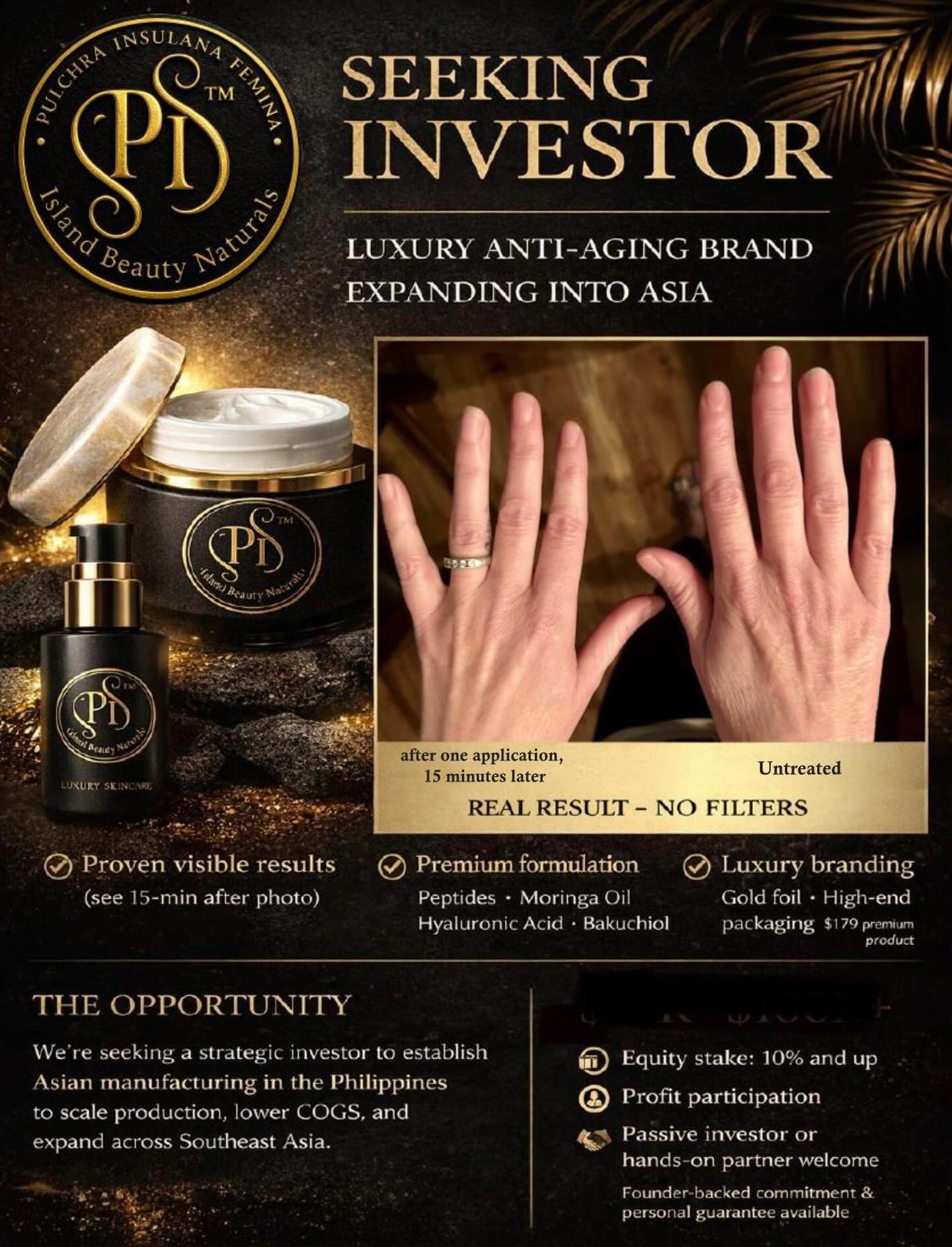 Island Beauty Naturals Facebook ad: Interested parties please contact us here or email…