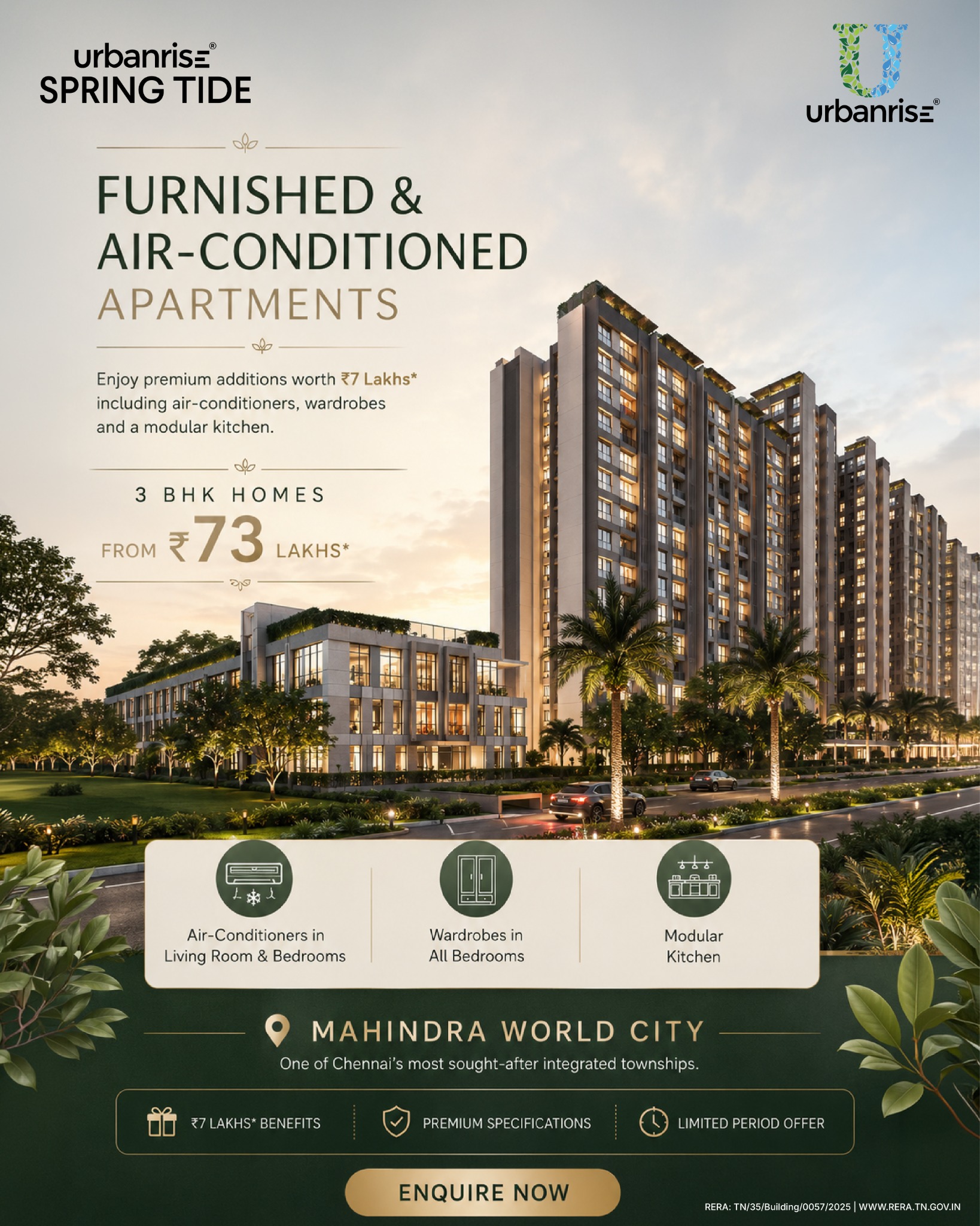 Mahindra World City Apartments Facebook ad
