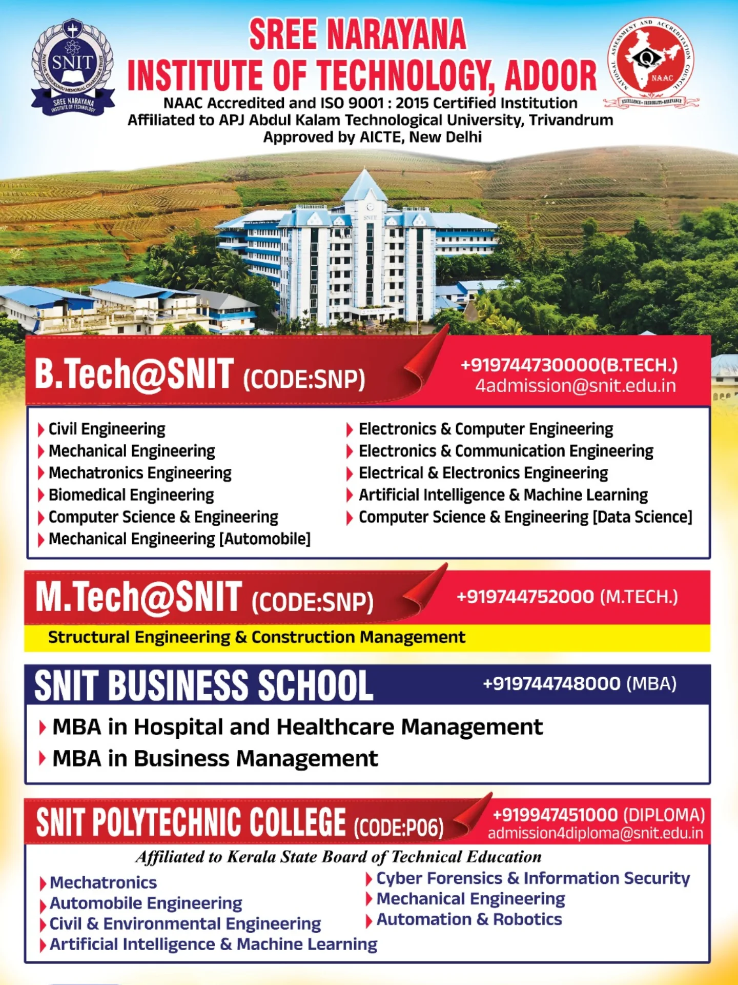 SNIT Adoor Facebook ad: Your future starts here at SNIT ADOOR