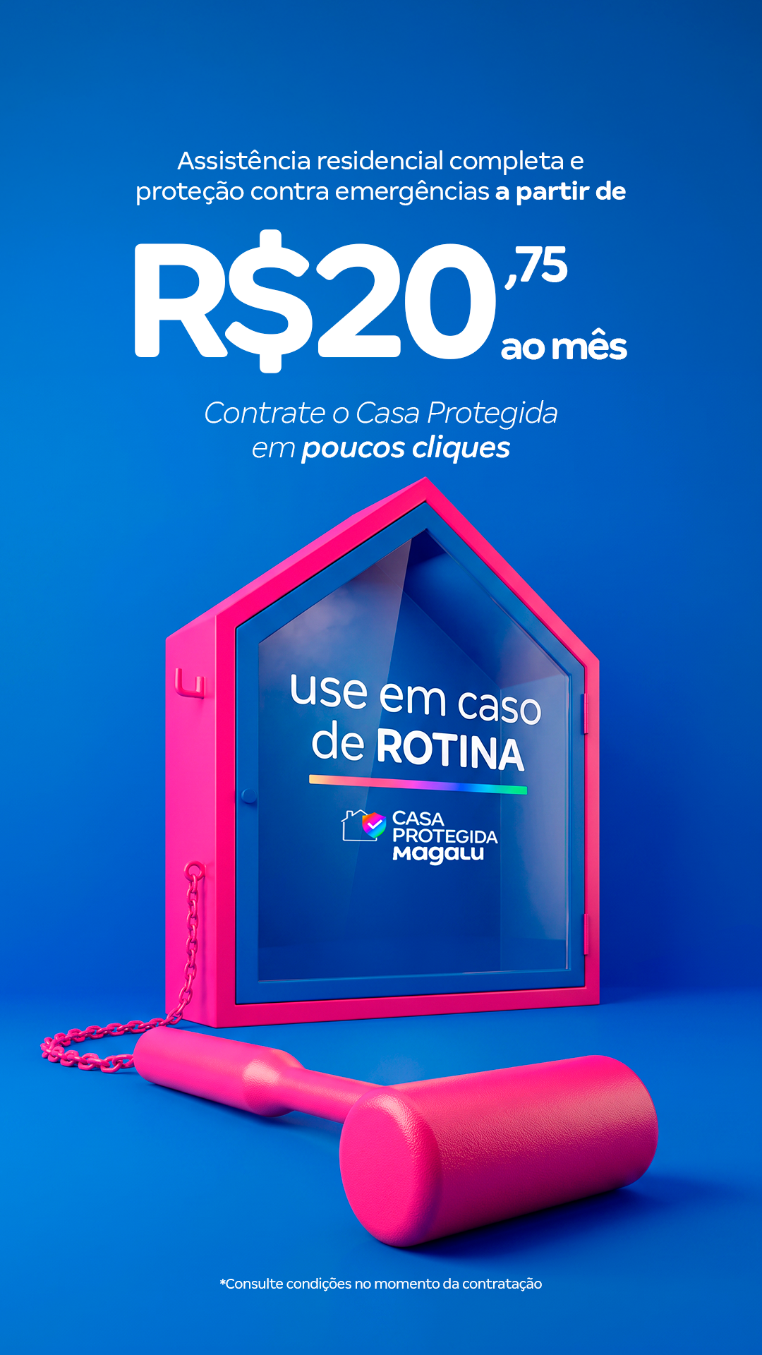 MagaluPay Facebook ad: Assistência Completa a partir de R$ 20,75/mês