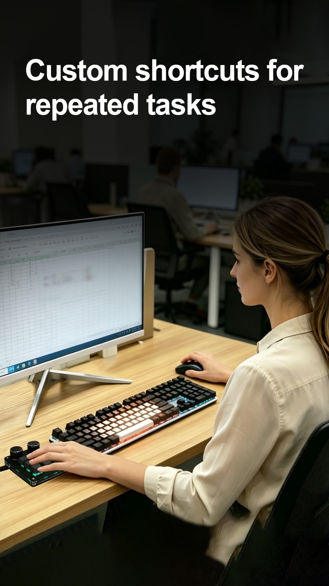 Houdeos global Facebook ad: Programmable Macro Keypad for your daily workflow. Save…