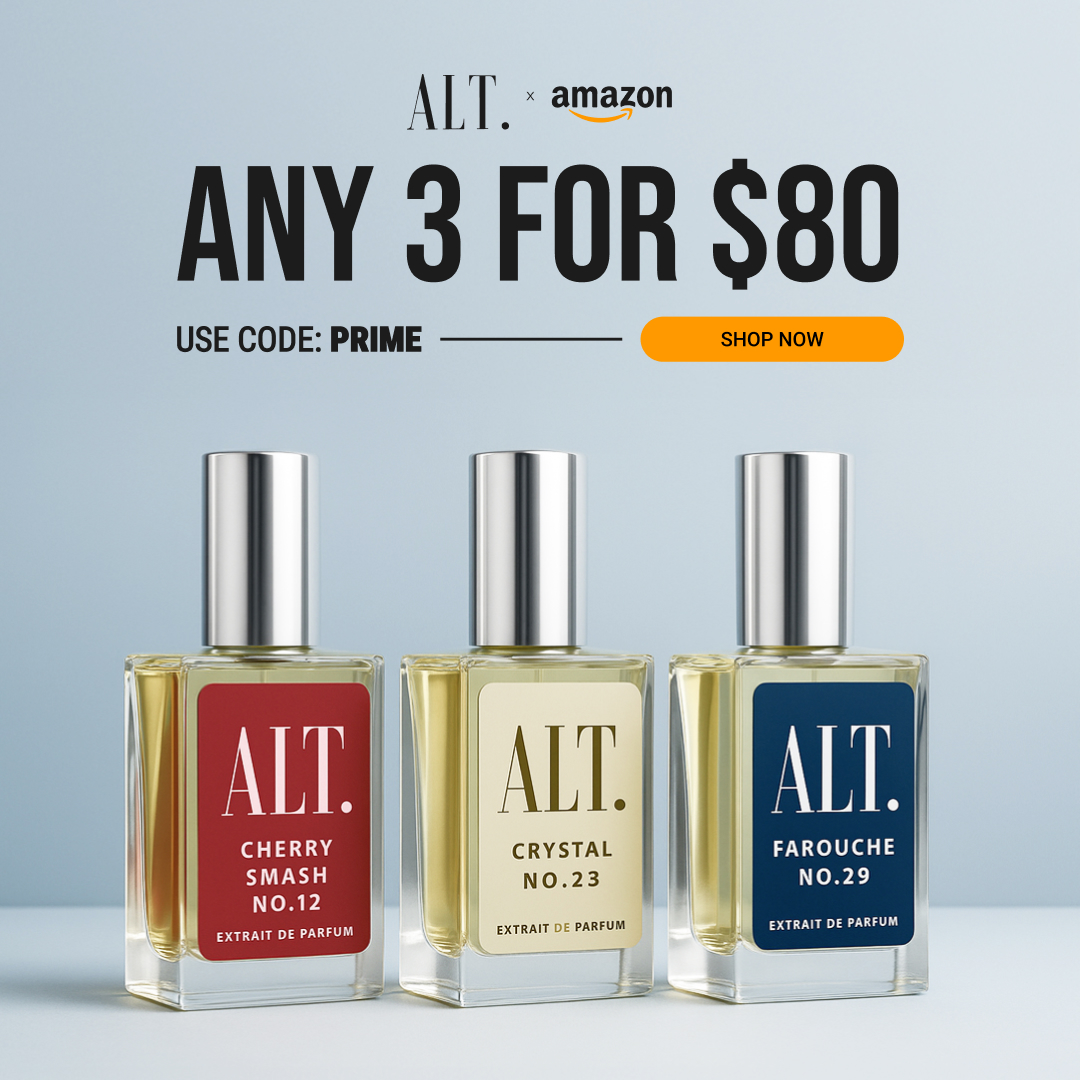 ALT. Fragrances Facebook ad: Prime Day Sale: 20% OFF ALT Fragrances