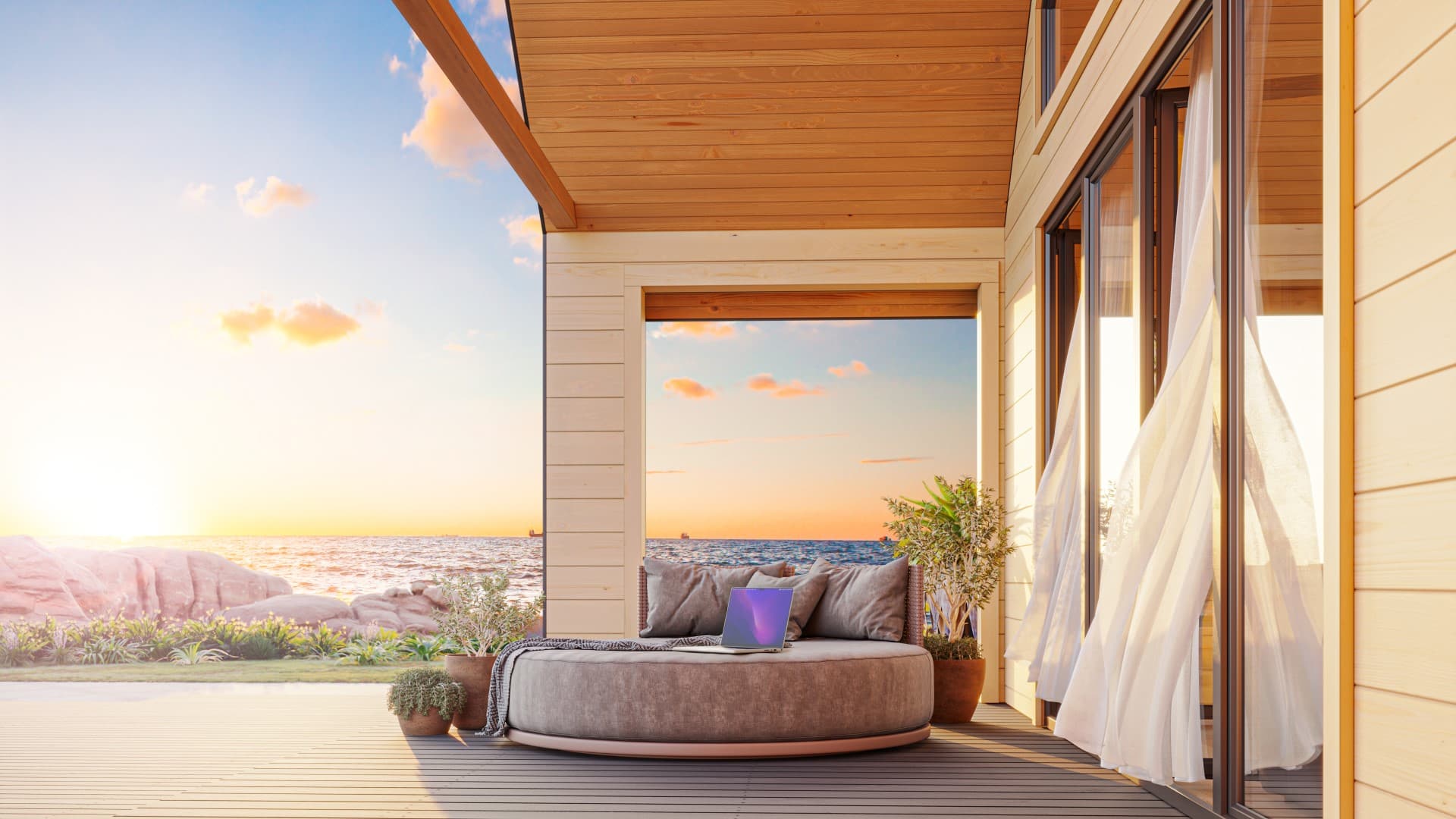 Mopanui studio homes Facebook ad: Solid Timber Kitset houses.