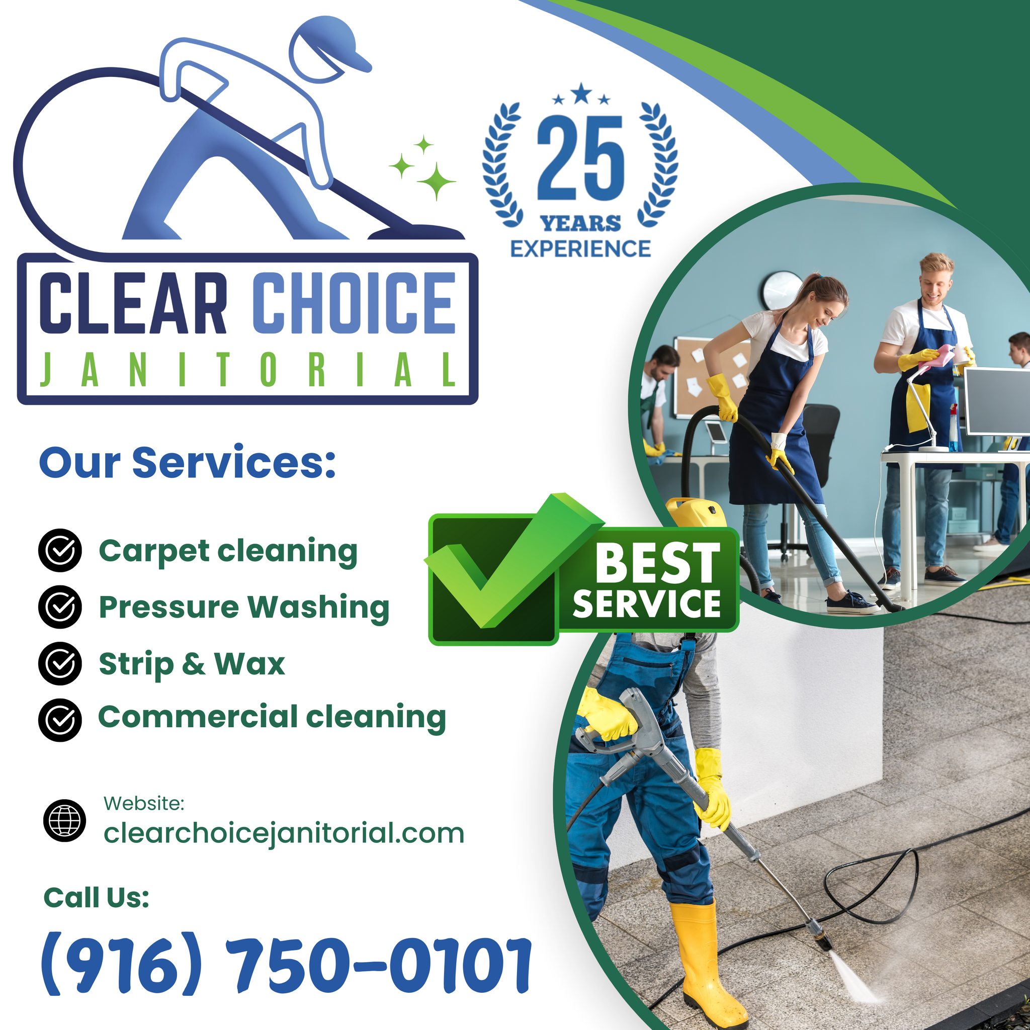 Clear Choice Janitorial, Inc. Facebook ad