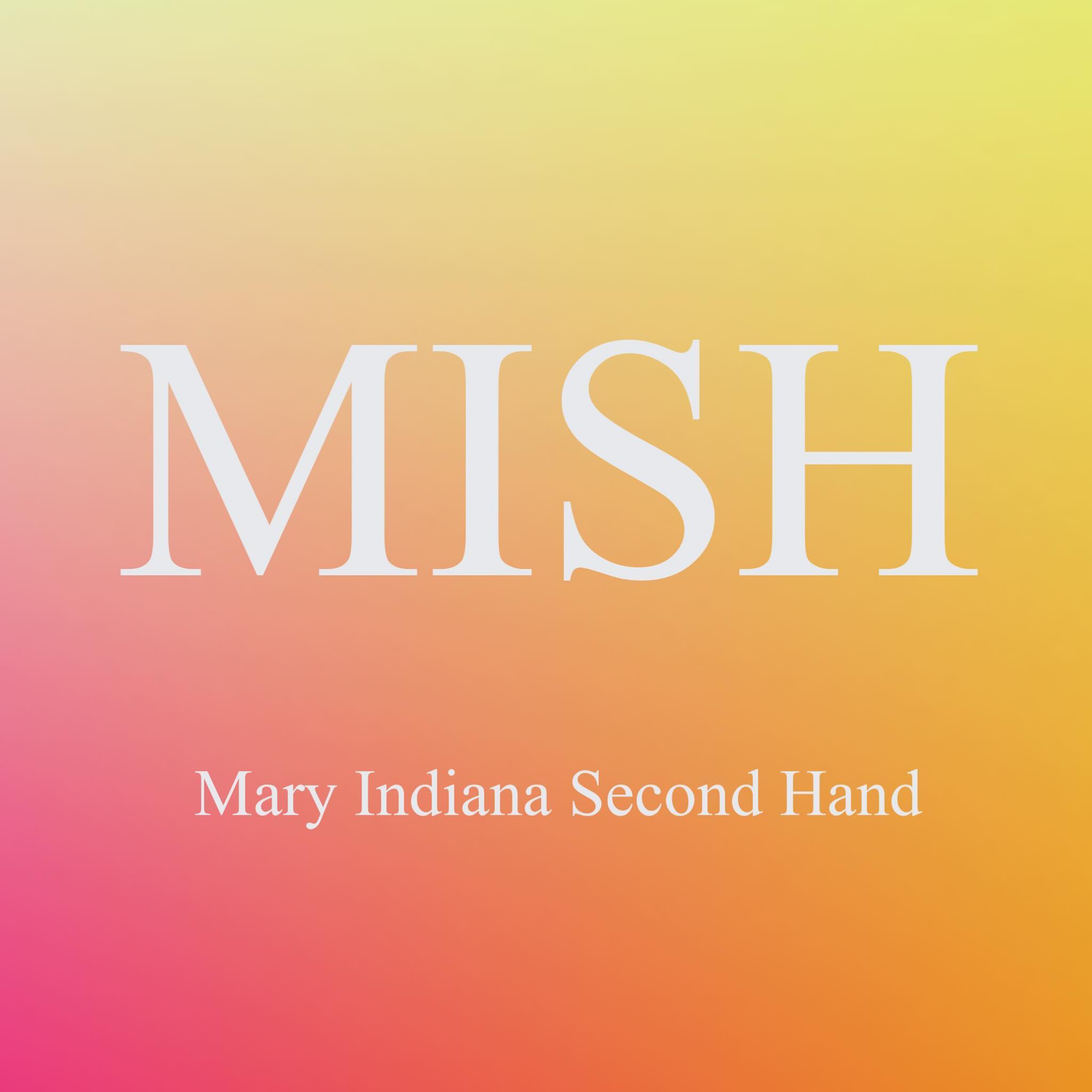 Mary Indiana Facebook ad: VI ÅPNER SECOND HAND I UNDERETASJEN LØRDAG 20/4