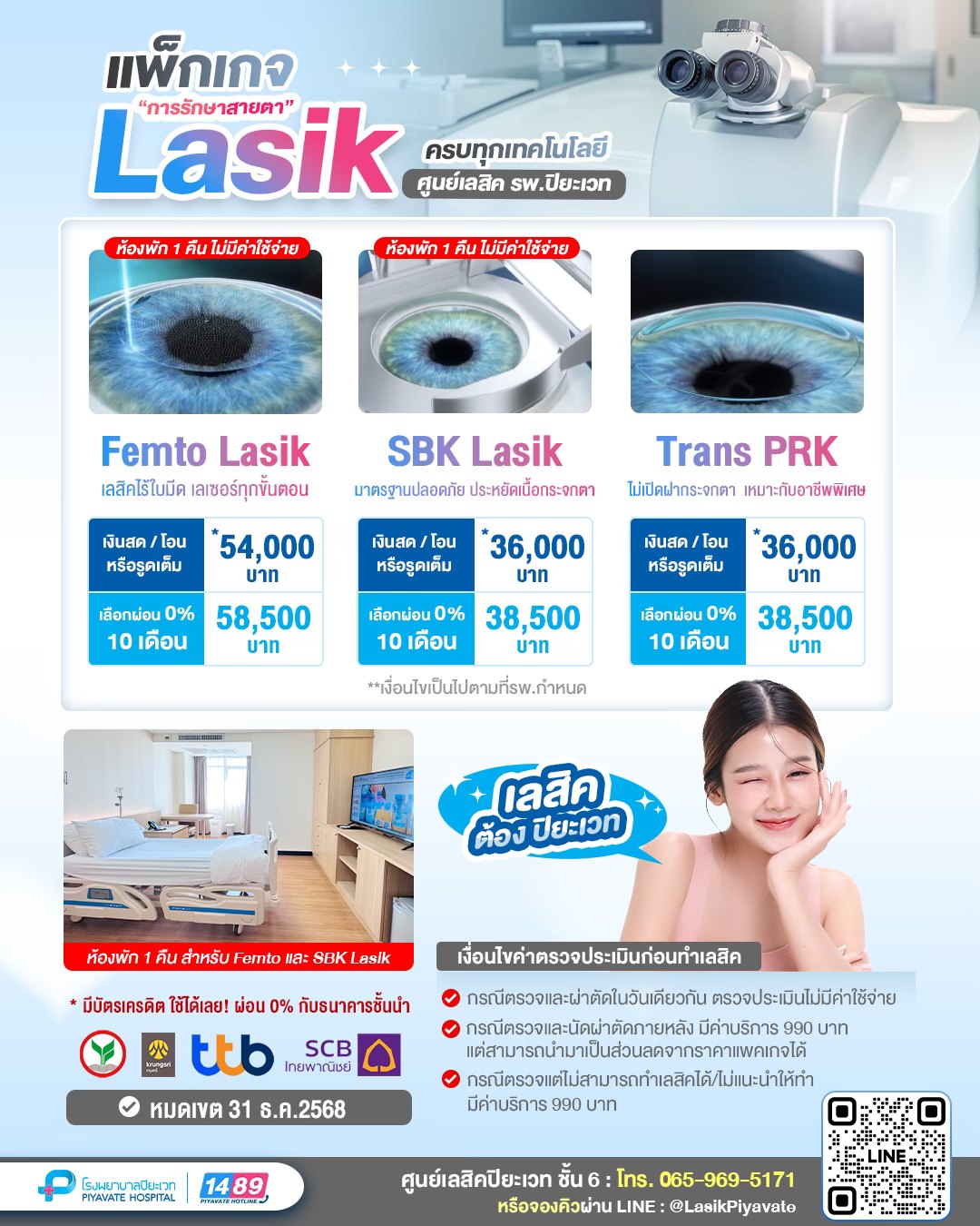 ศูนย์เลสิค รพ.ปิยะเวท Facebook ad