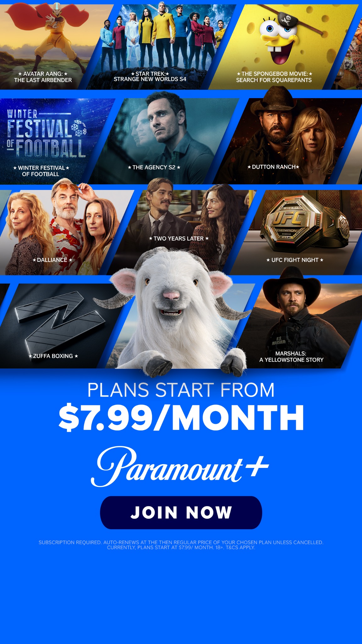 Paramount+ Facebook ad