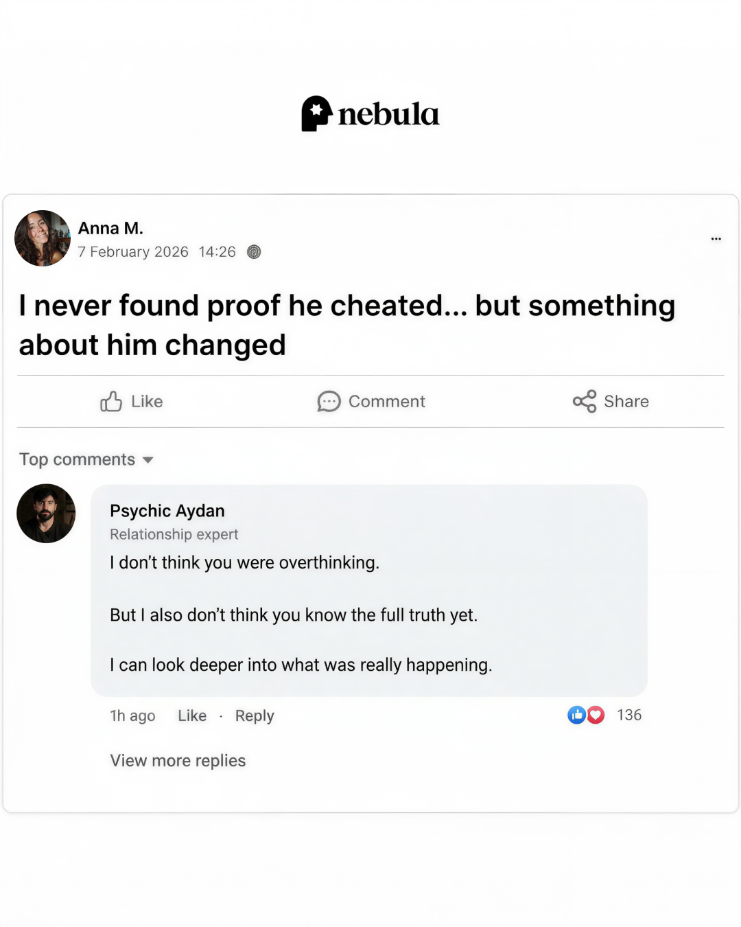 Your Relationship Advisor Facebook ad