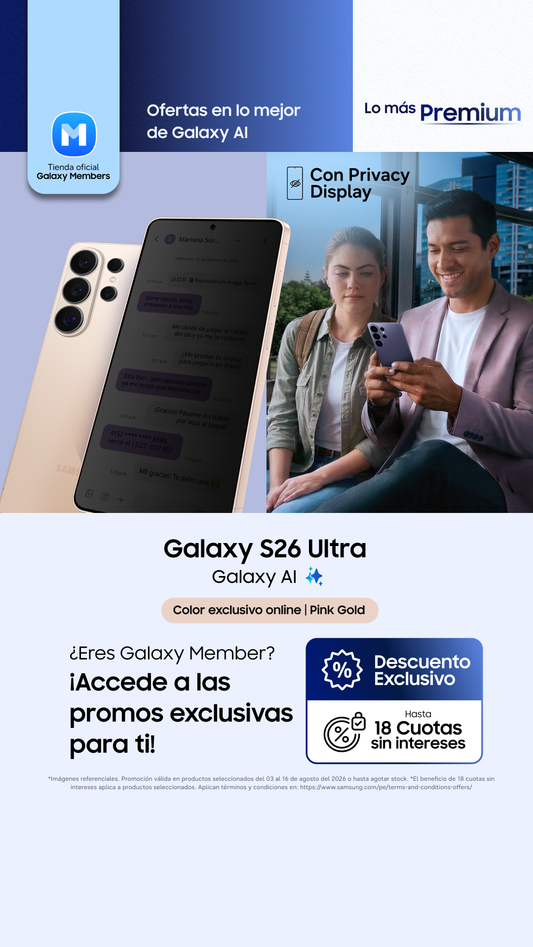 Samsung Facebook ad from Aug 3, 2026