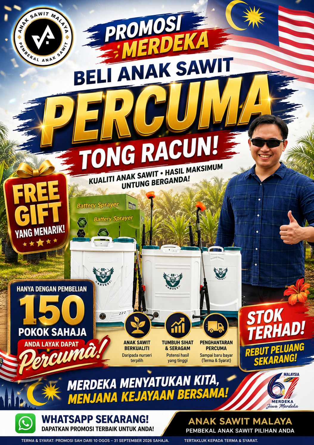 Anak Sawit Malaya HQ Facebook ad: PROMOSI SAWIT MERDEKA!!!