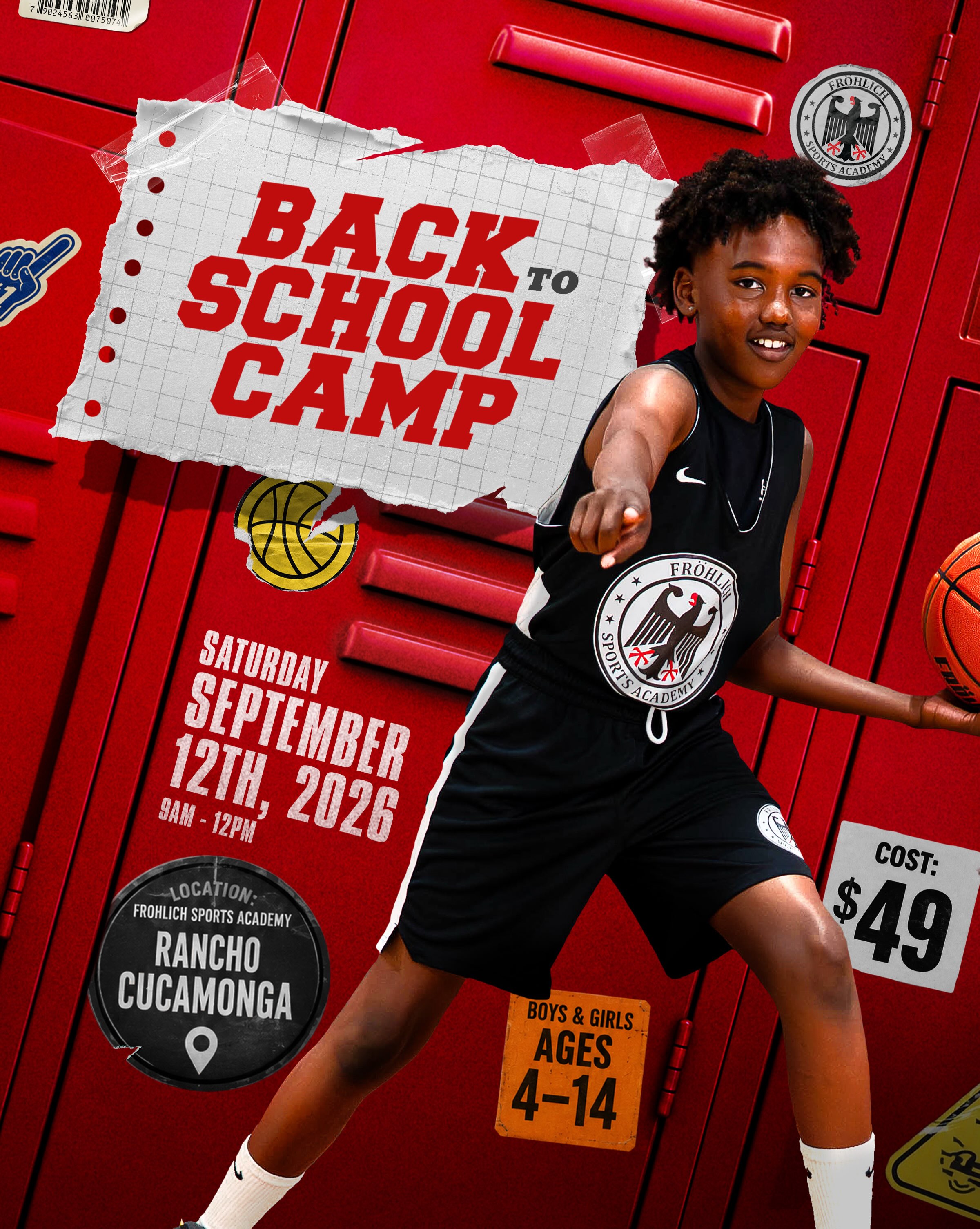 Fro Academy Facebook ad: Back To School Camp 2026, FROHLICH SPORTS ACADEMY