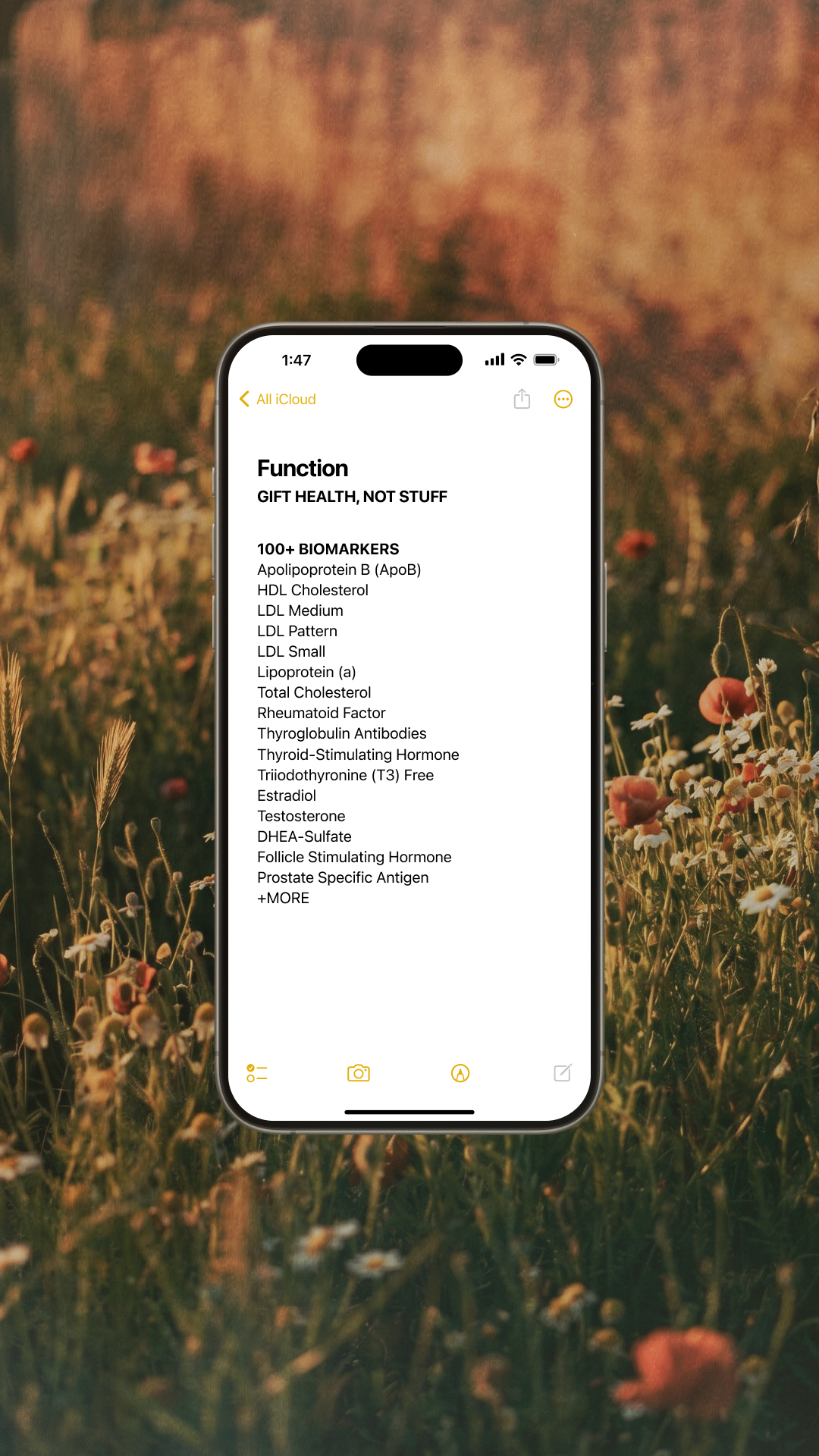 Function Health Facebook ad