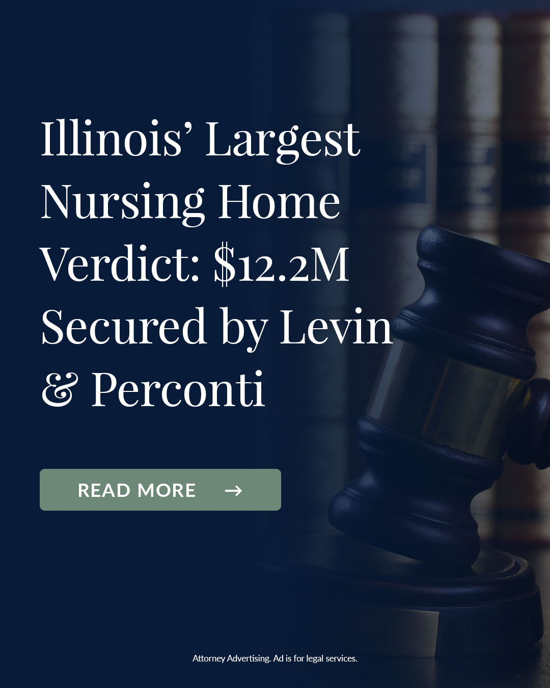 Levin and Perconti Facebook ad