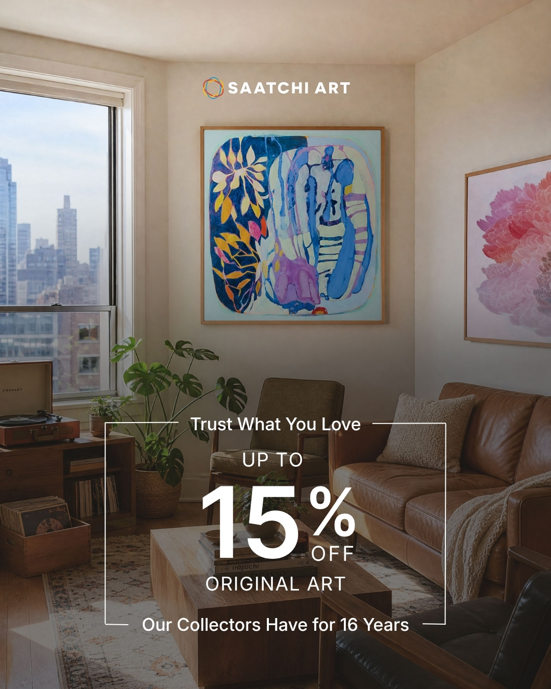 Saatchi Art Facebook ad
