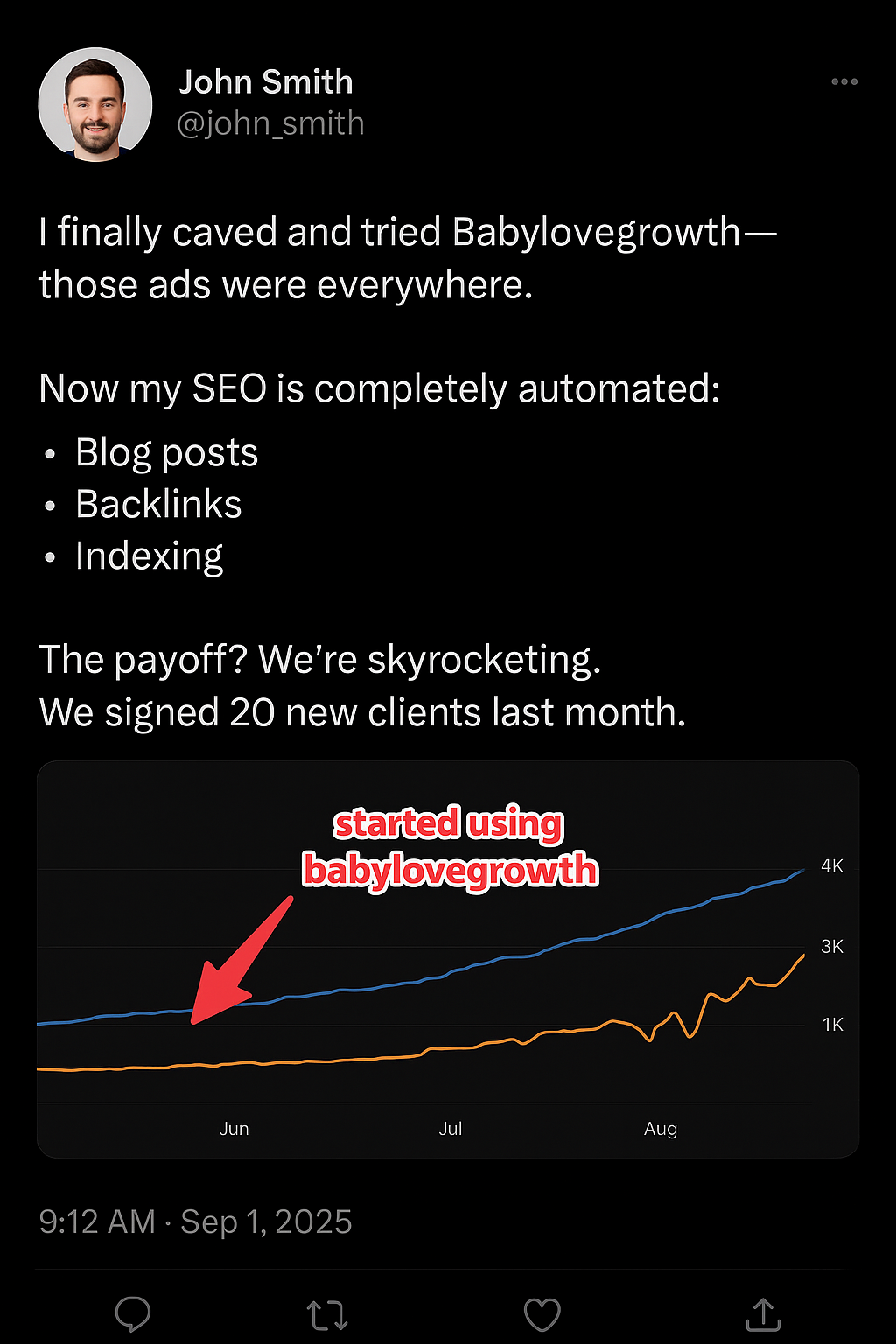 Babylovegrowth Facebook ad