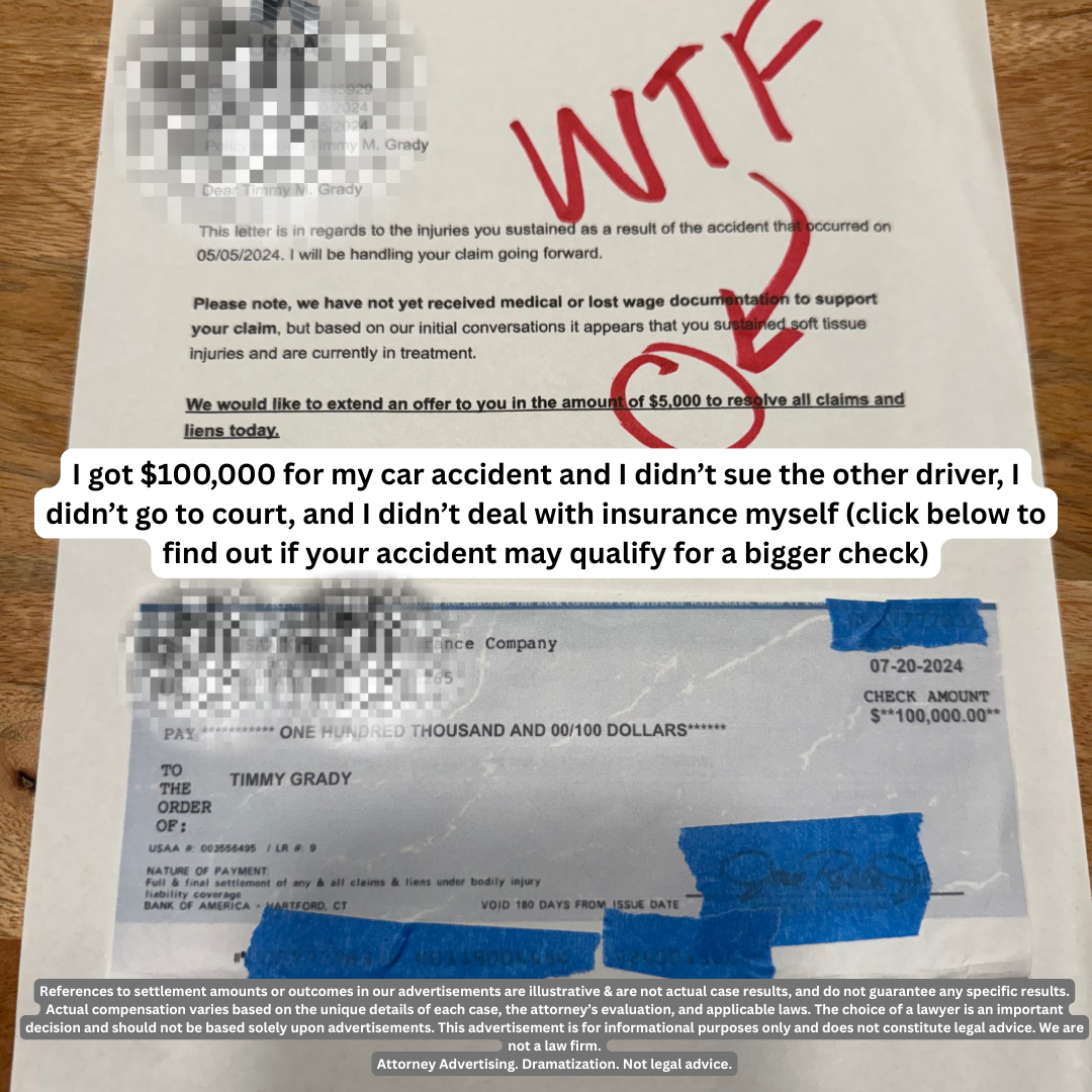 Auto Accident Compensation Facebook ad