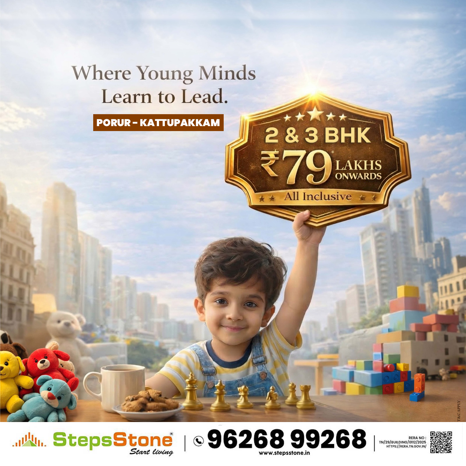 Apartments in Porur Facebook ad: Just 900 meters from Metro Station!