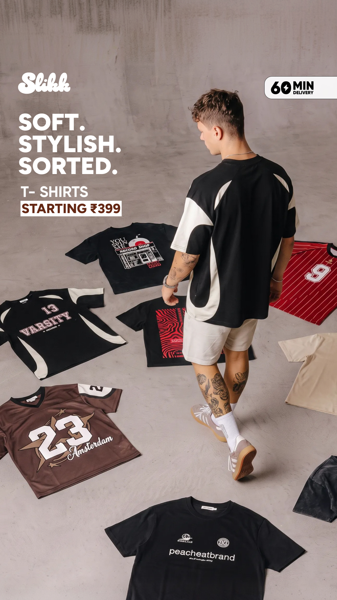 Slikk: Fashion in 60 Mins Facebook ad