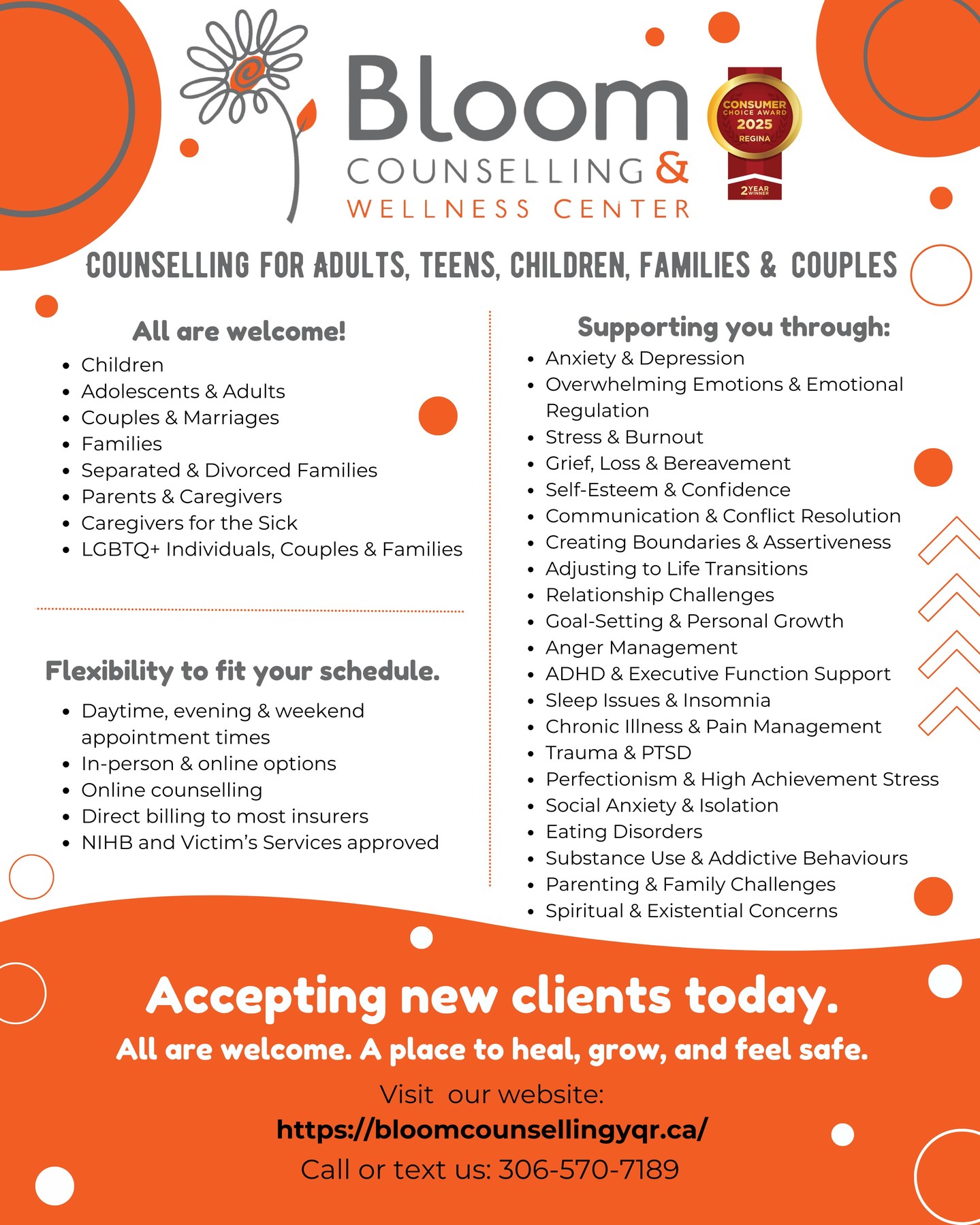 Bloom Counselling & Wellness Center Facebook ad