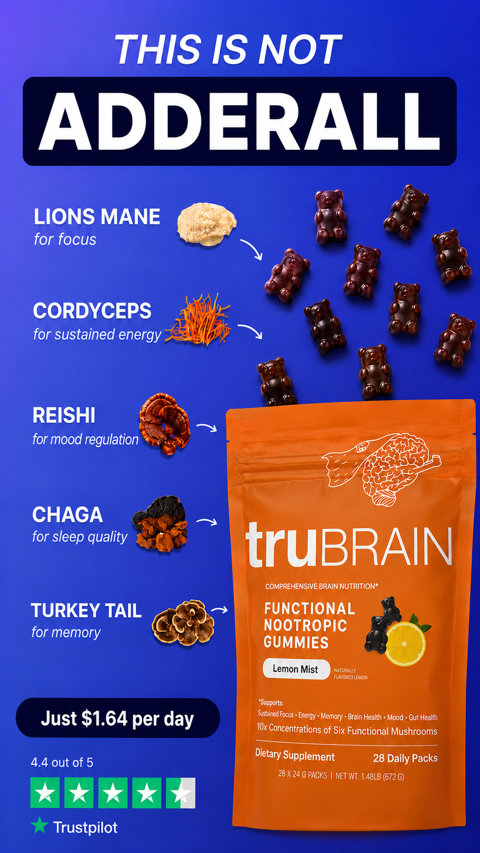 TruBrain Facebook ad