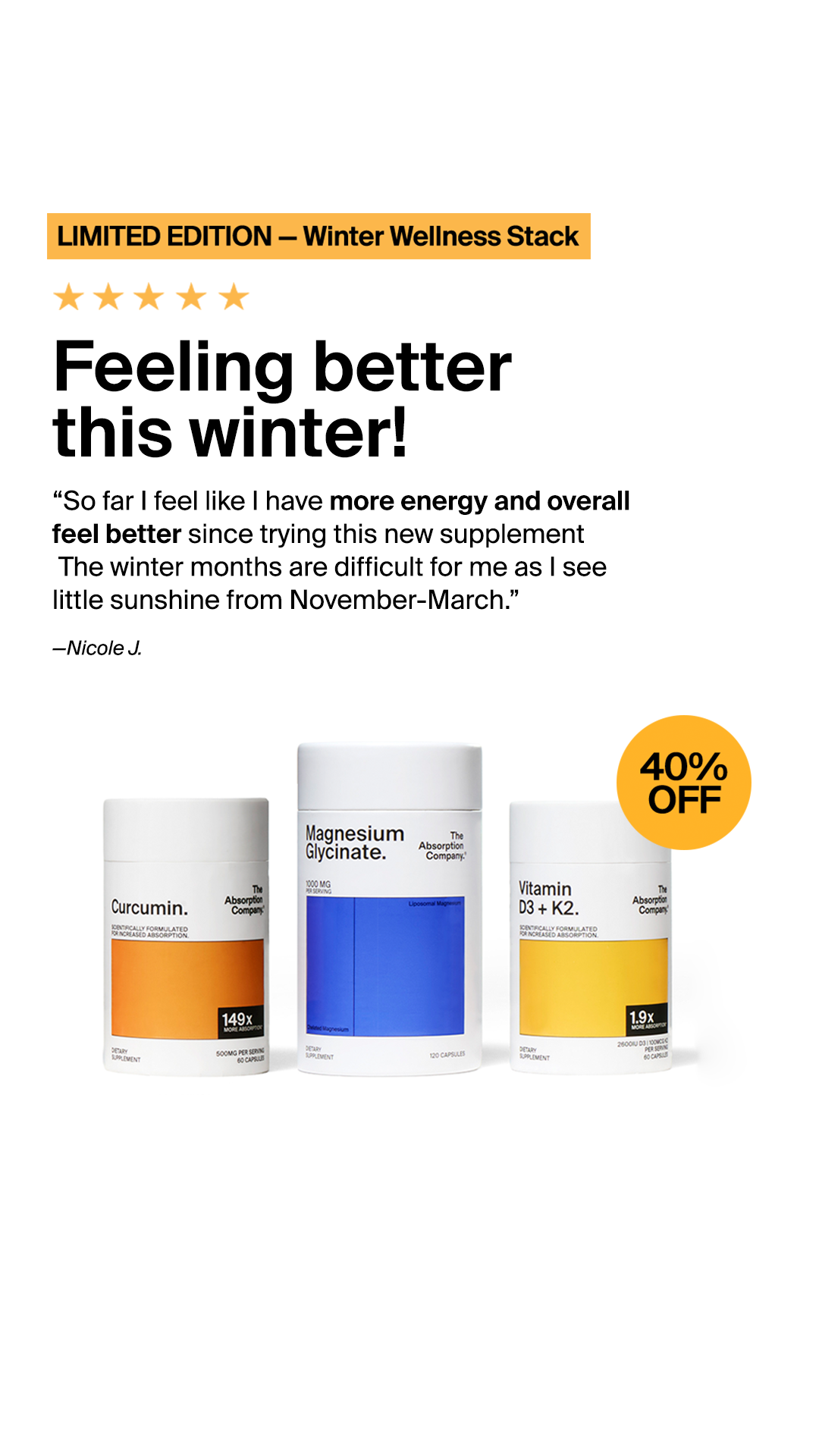 The Absorption Company Facebook ad