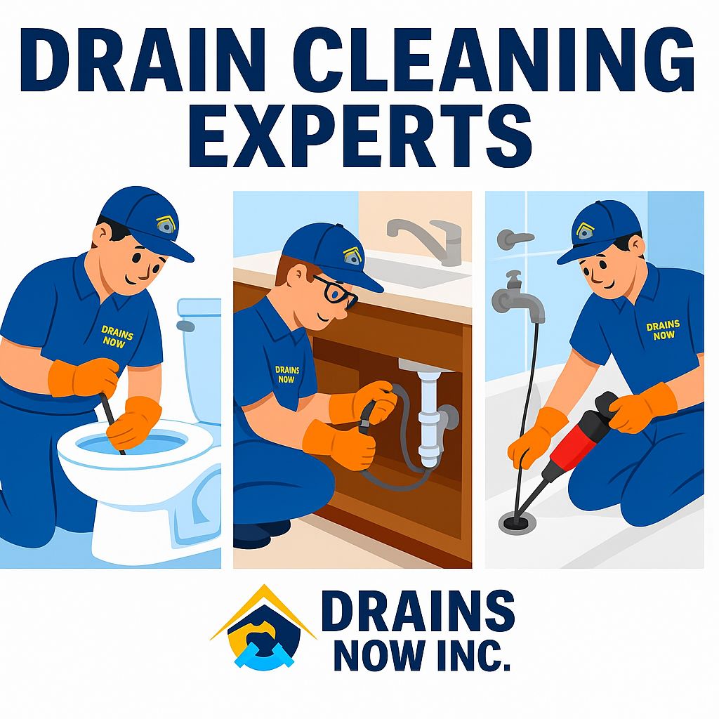 Drains Now Inc. Facebook ad: The Drain Cleaning Experts You Can Count On!