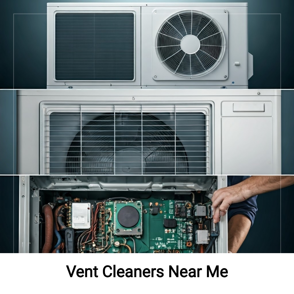 Thesearchhound Starburst Facebook ad: Vent Cleaners Near Me. Cleaner Vents, Happier Home!