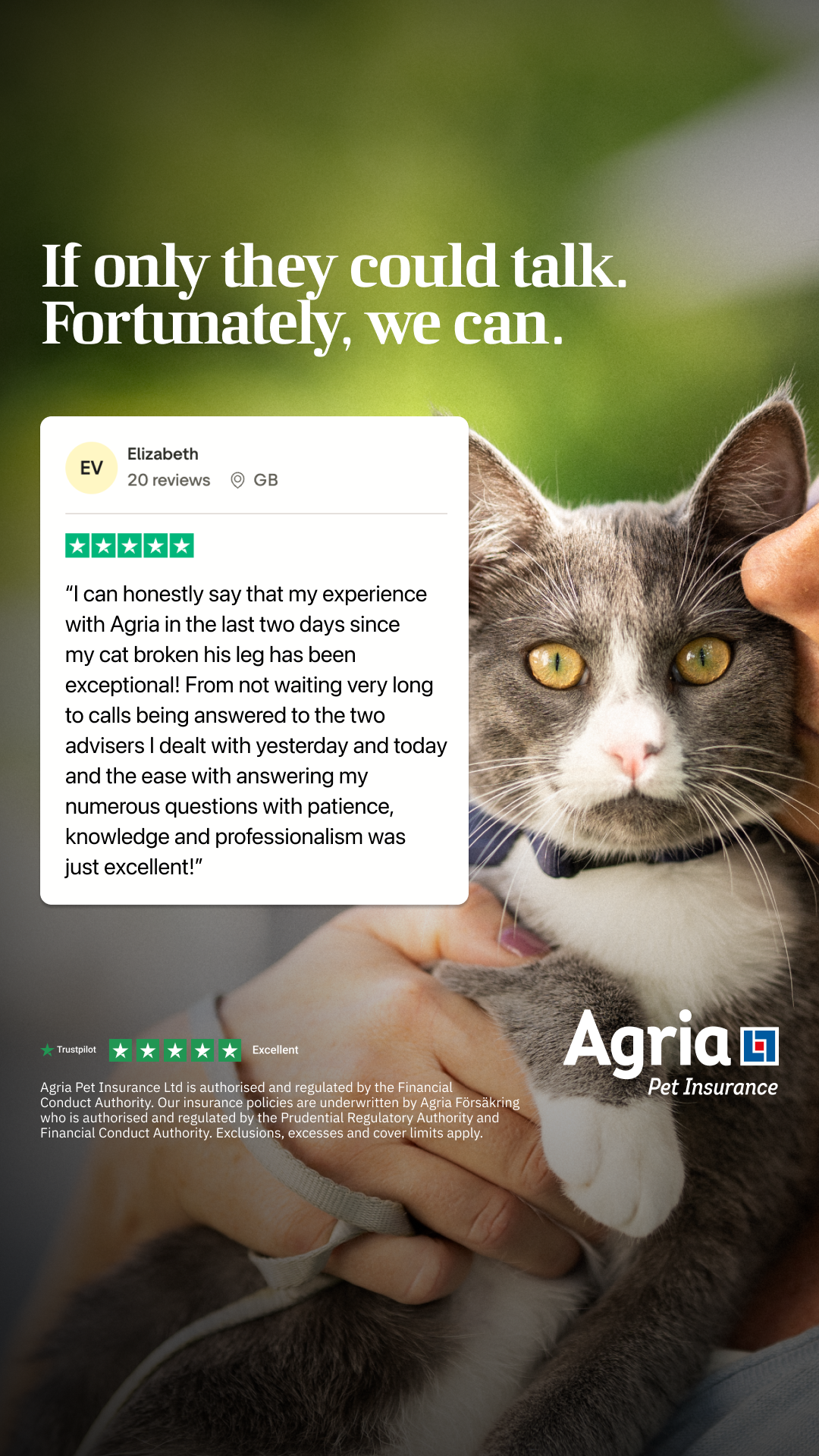 Agria Pet Insurance Facebook ad
