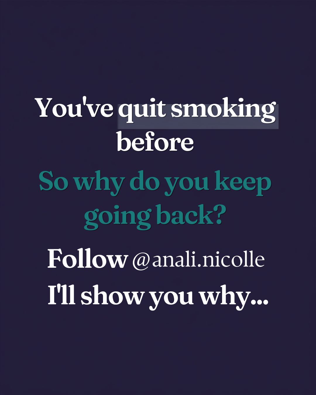 Anali Nicolle Hypnotherapy Facebook ad: Follow me for practical tips that will help…