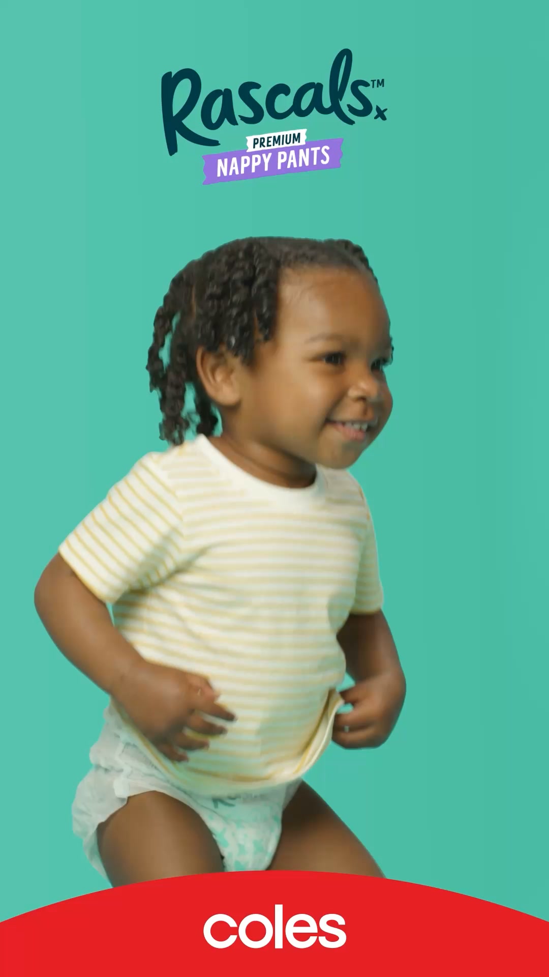 Coles Facebook ad: Rascals Premium Nappy Pants