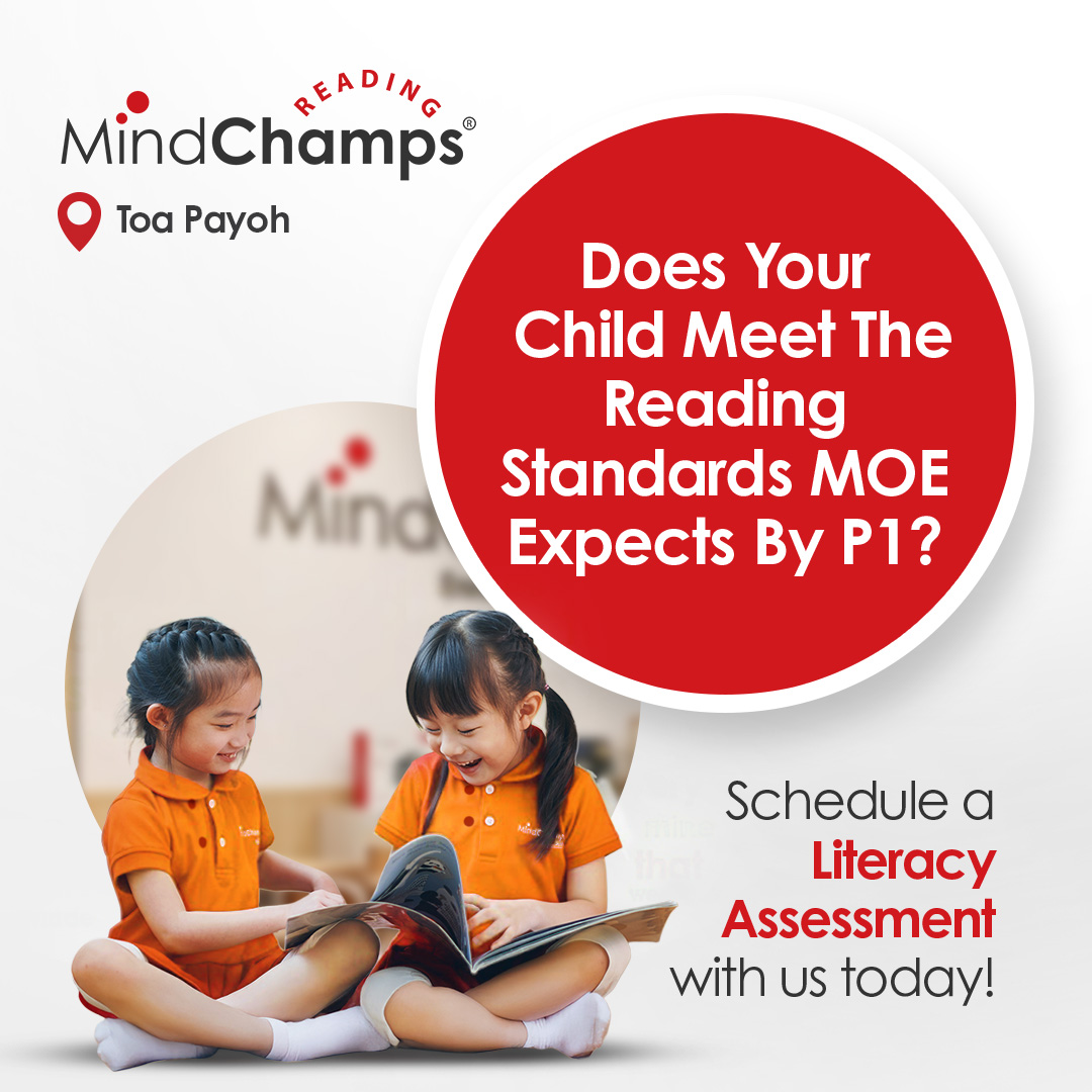 MindChamps PreSchool Singapore Facebook ad: Schedule Your Literacy Assessment with MindChamps Reading…