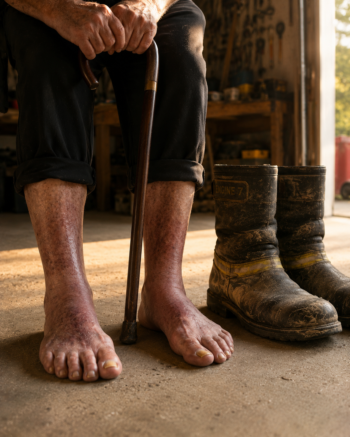 James Stanley Facebook ad: My Burning Feet Woke Me Up Again