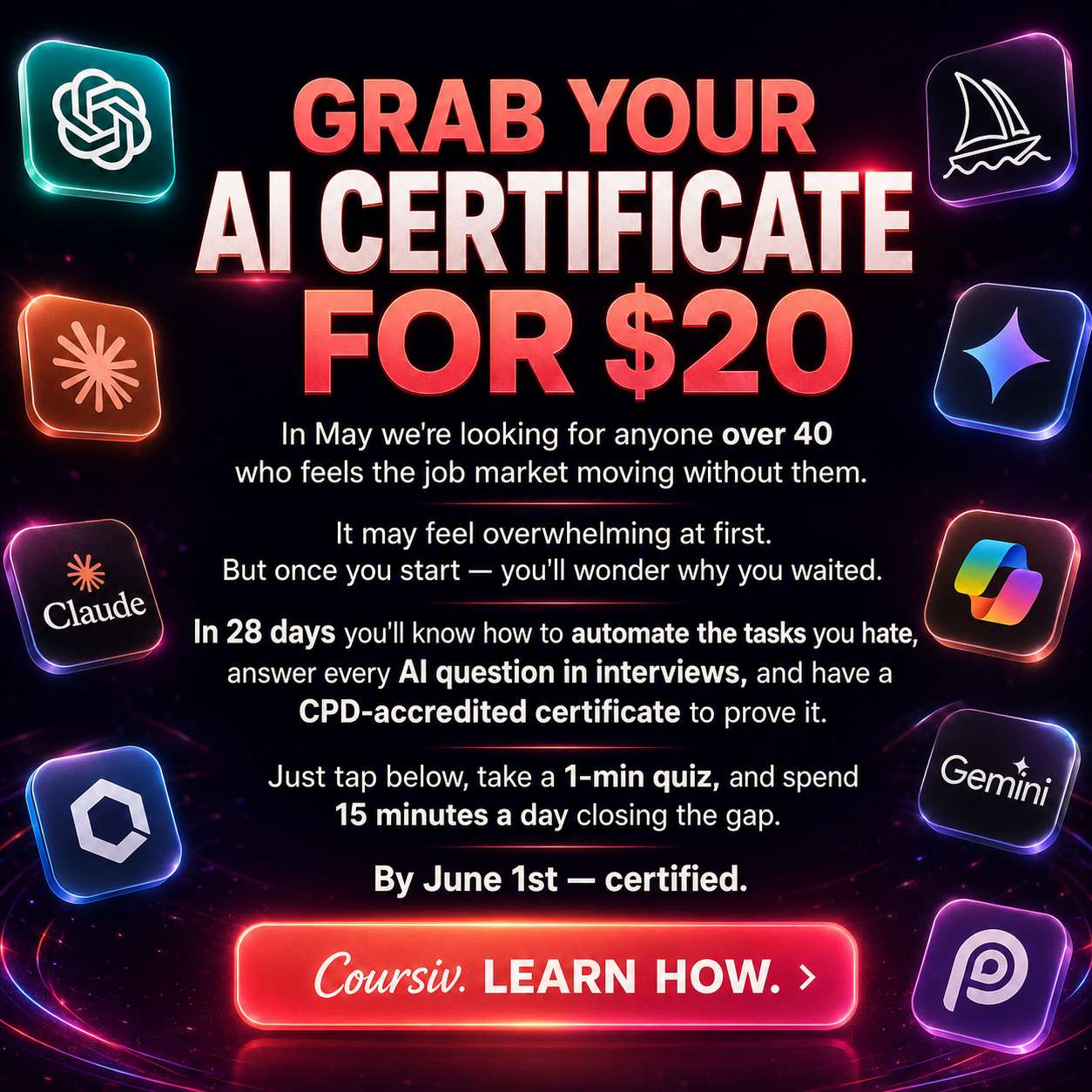 AI Weekly Facebook ad
