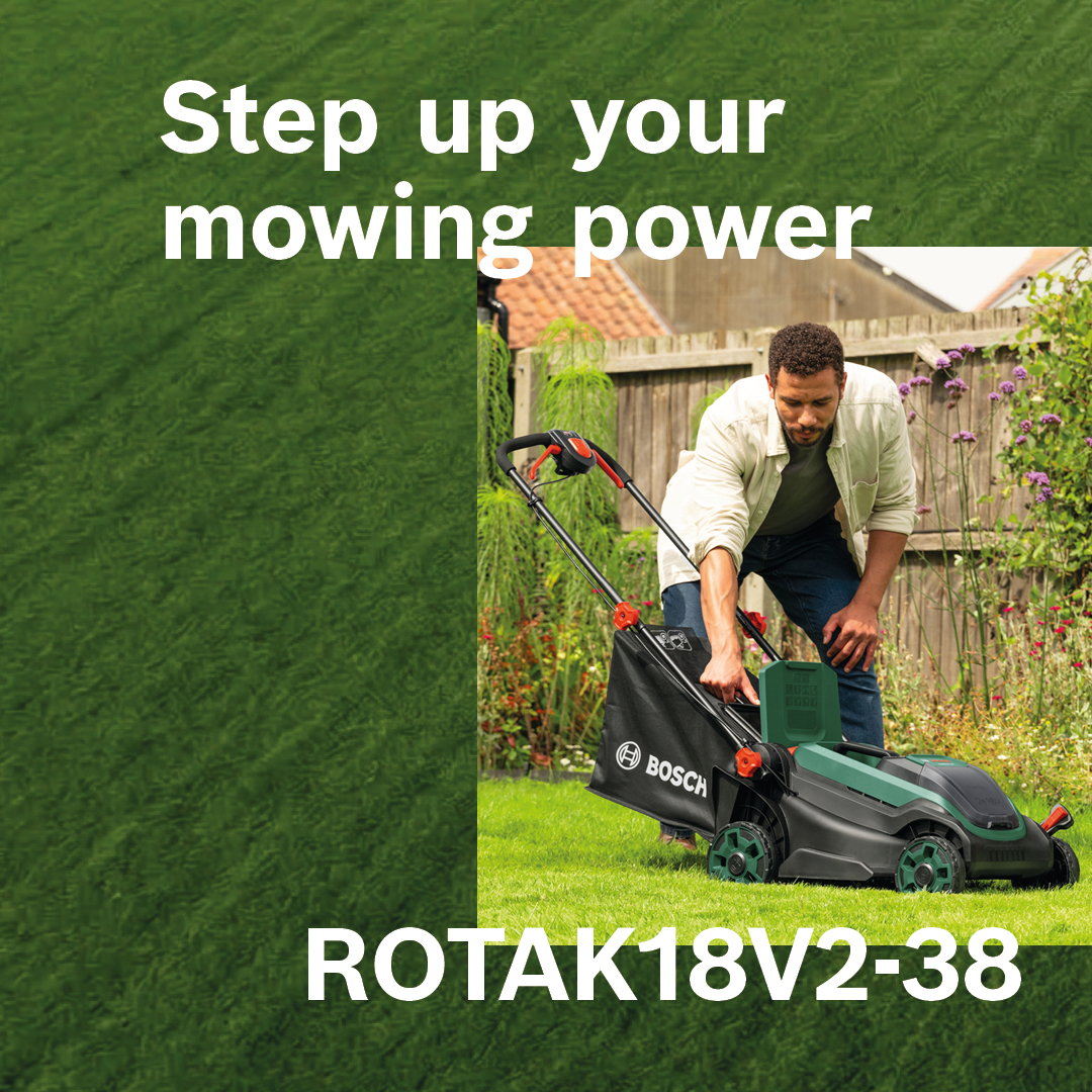 Bosch DIY and Garden Facebook ad: Step up to powerful performance.