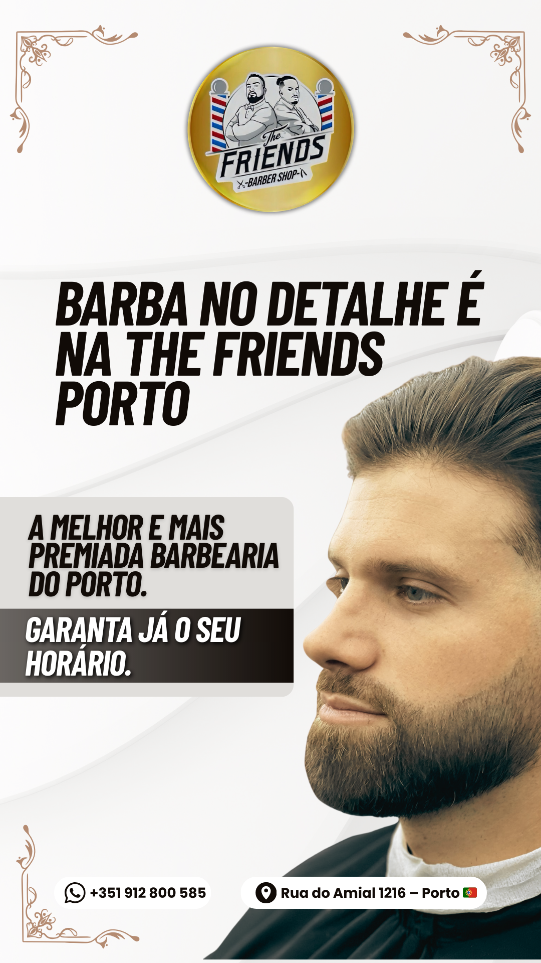 The Friends Porto Facebook ad from Mar 23, 2026