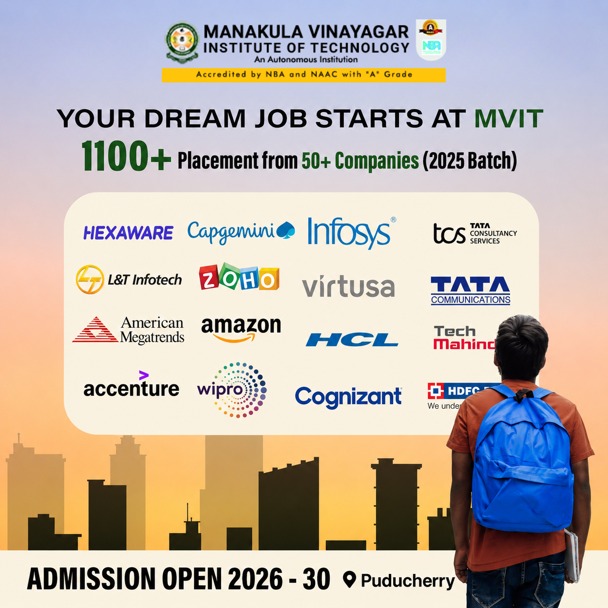 Manakula Vinayagar Institute of Technology Facebook ad