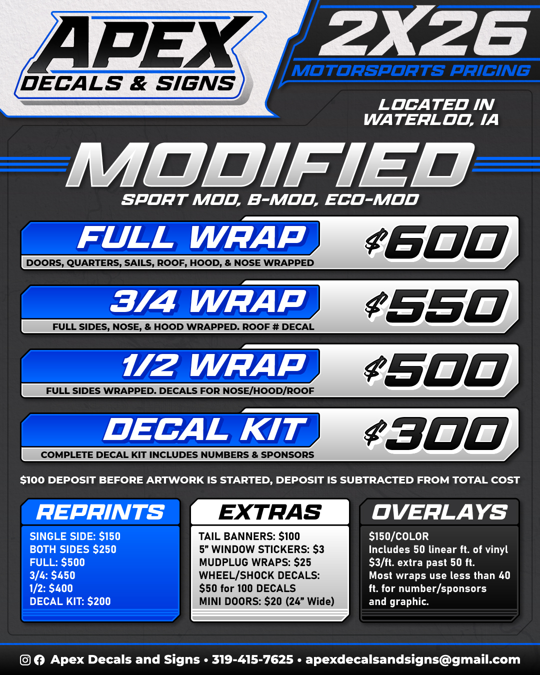 Apex Decals and Signs Facebook ad