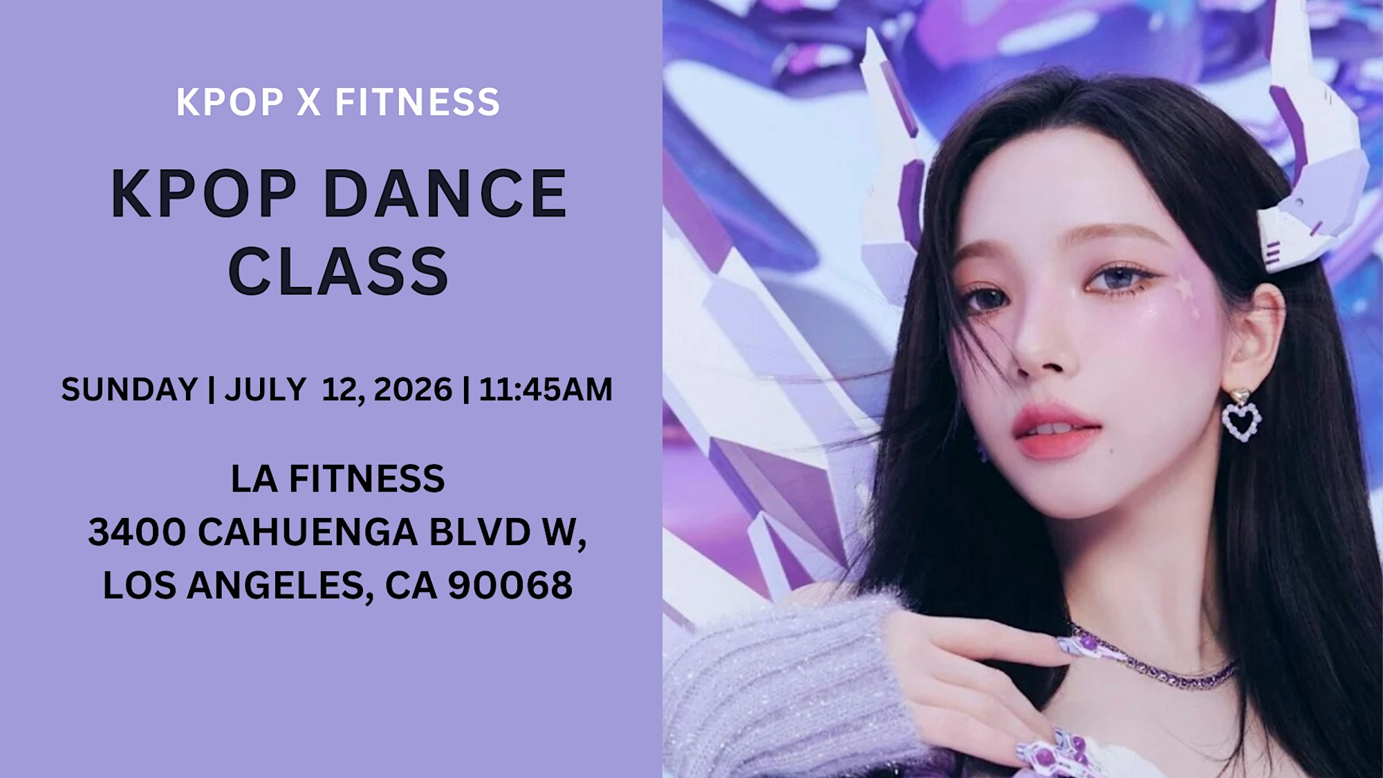 CD + The Playas Facebook ad: KPOP DANCE CLASS | KPOP X FITNESS